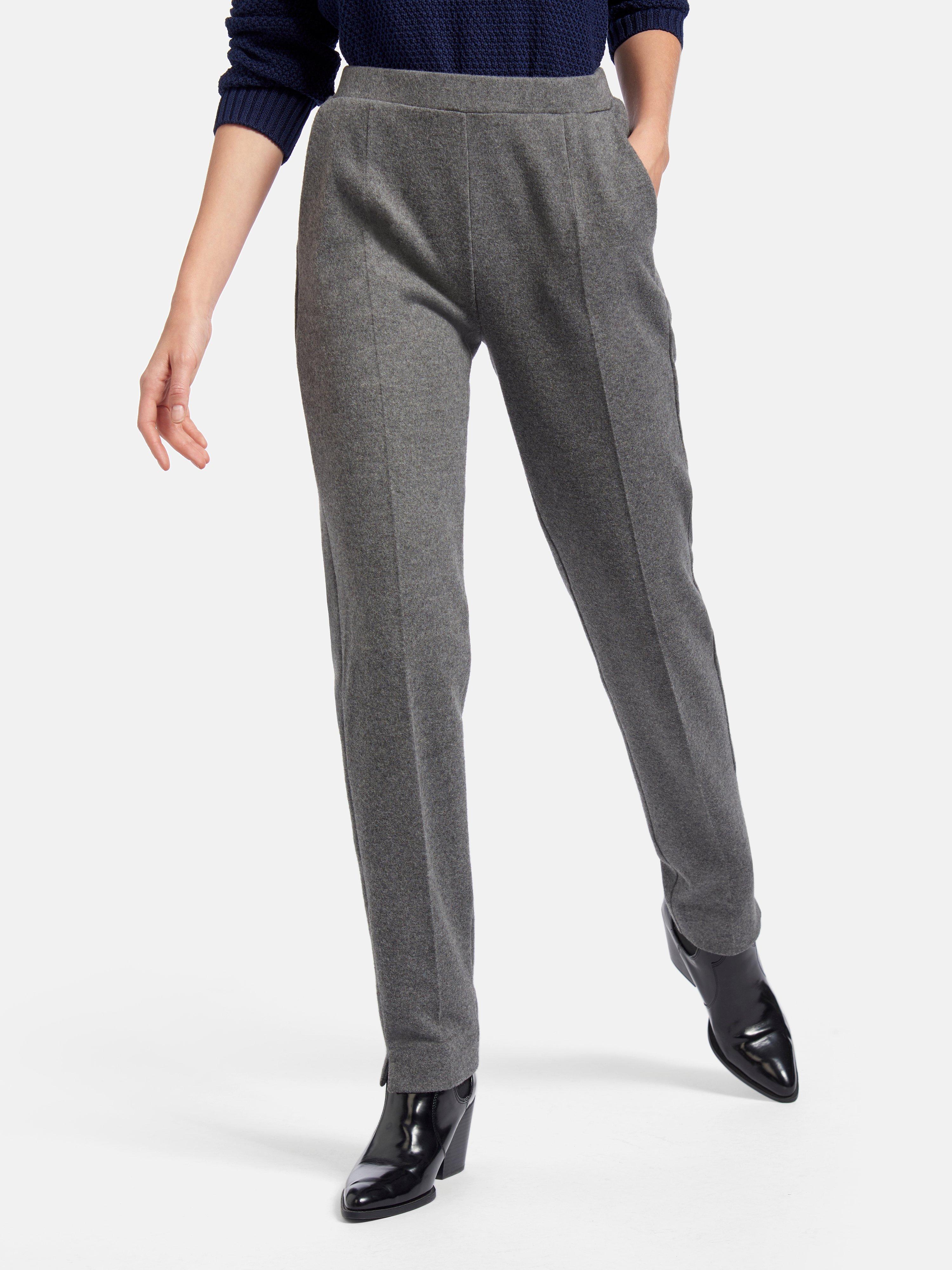 Raphaela by Brax - Jersey pull-on trousers design Lis - grey-mélange