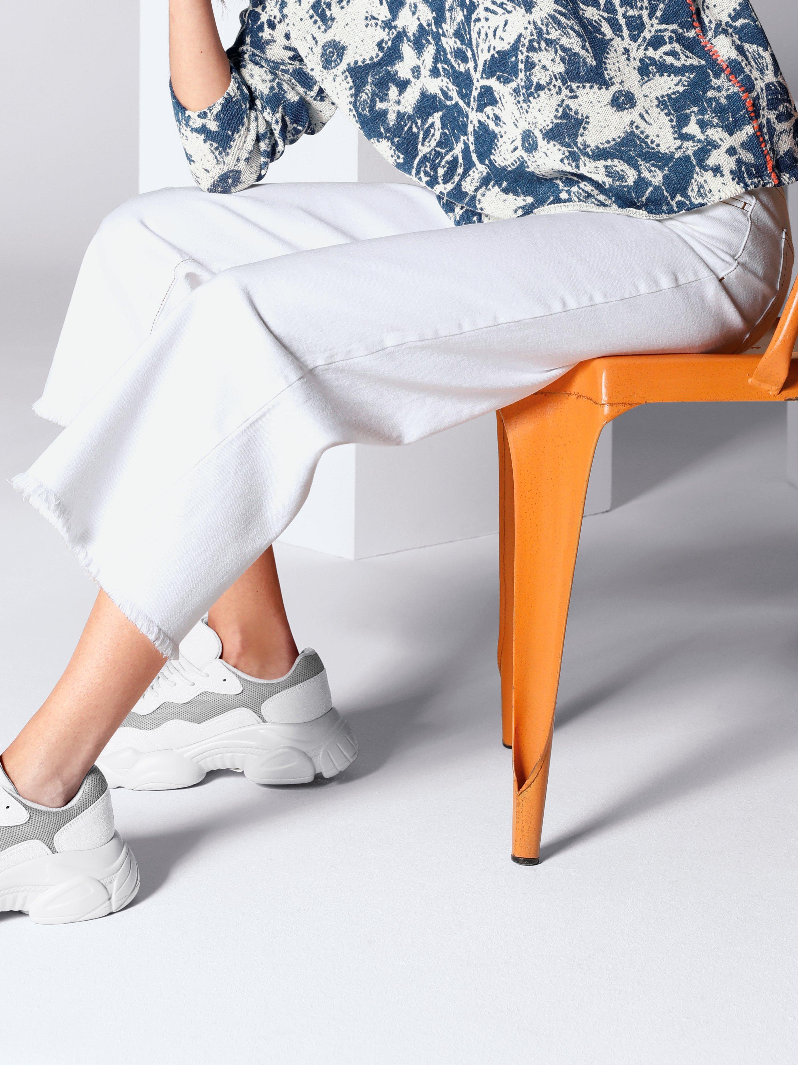 DAY.LIKE - 7/8-jeans-culotte met franjezoom