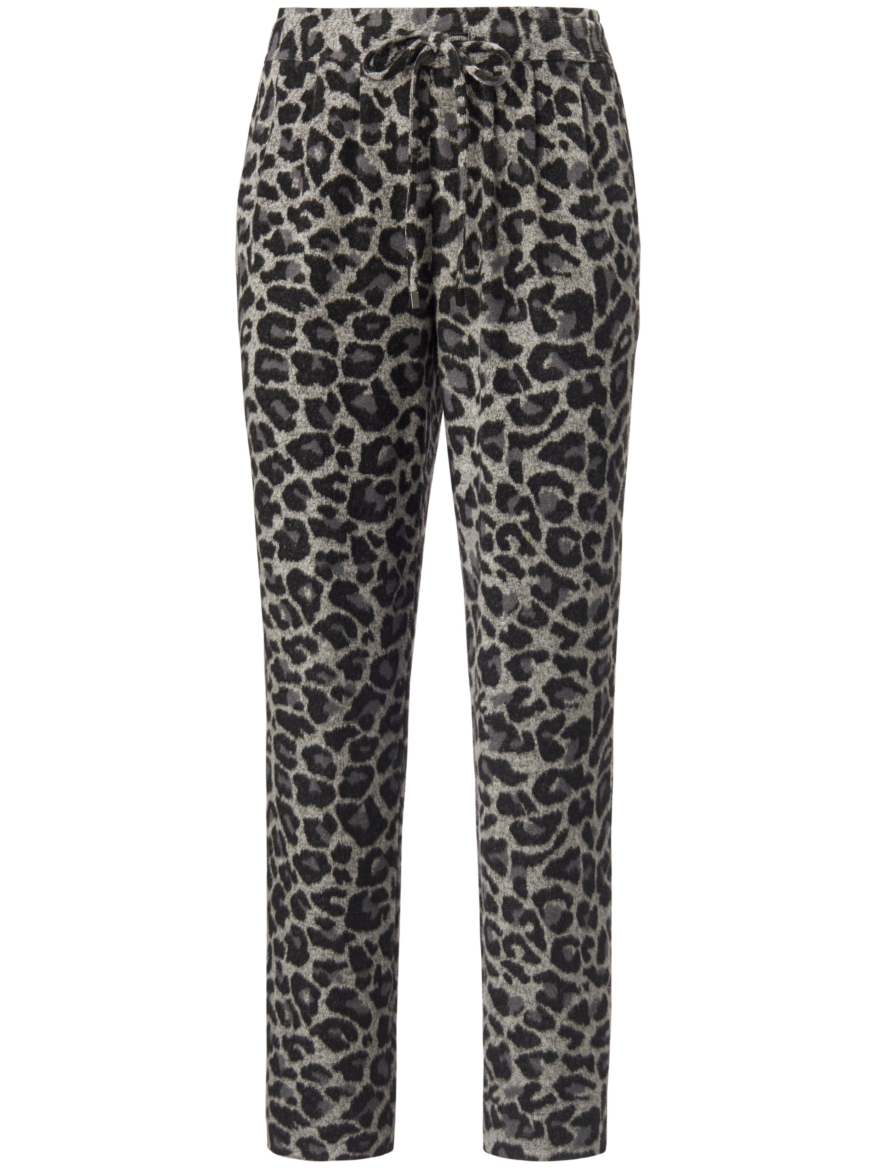 Jogg-pants luipaardprint Van MYBC grijs