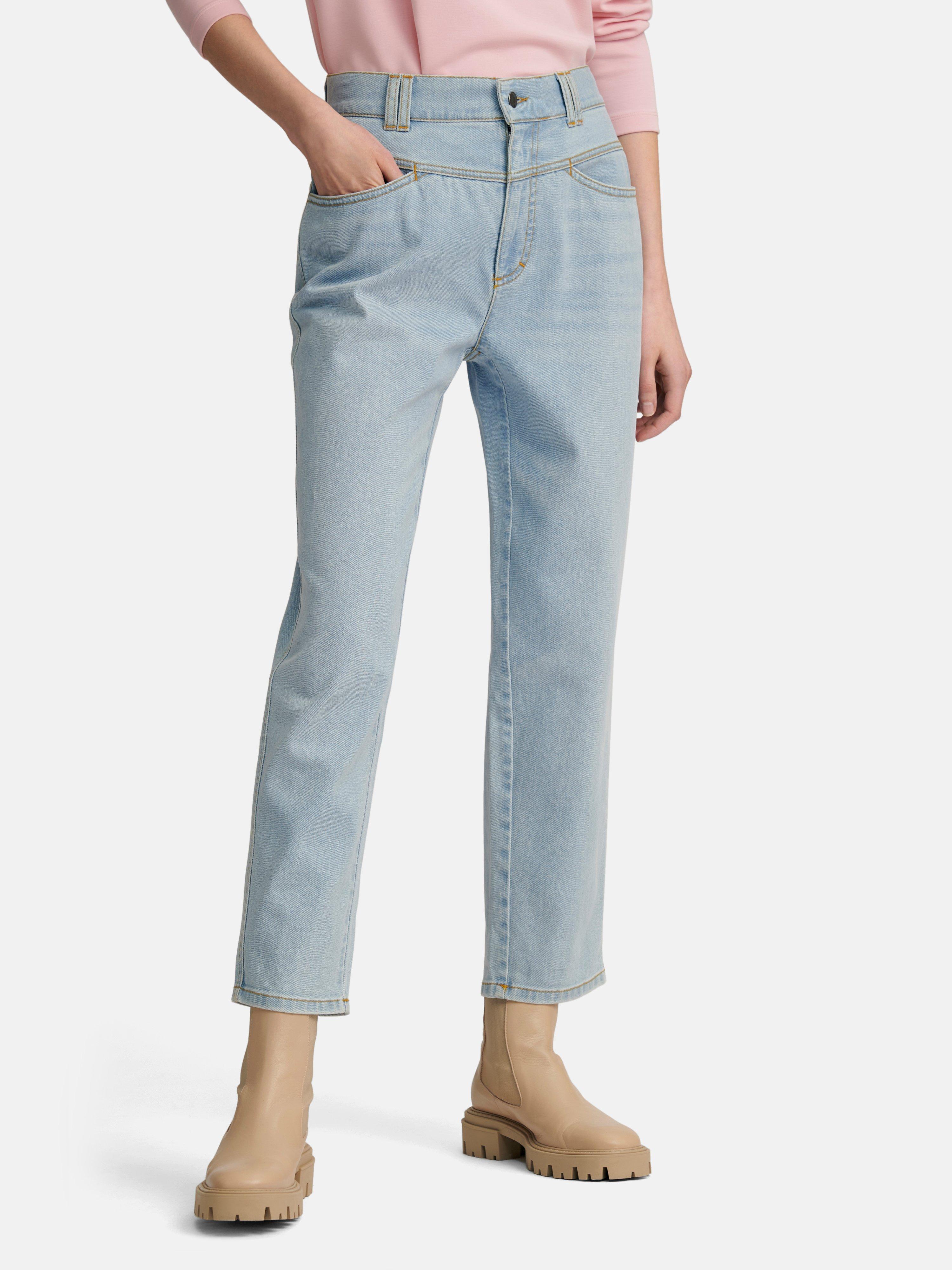 DAY.LIKE - Enkellange Slim Fit-jeans met riemlussen