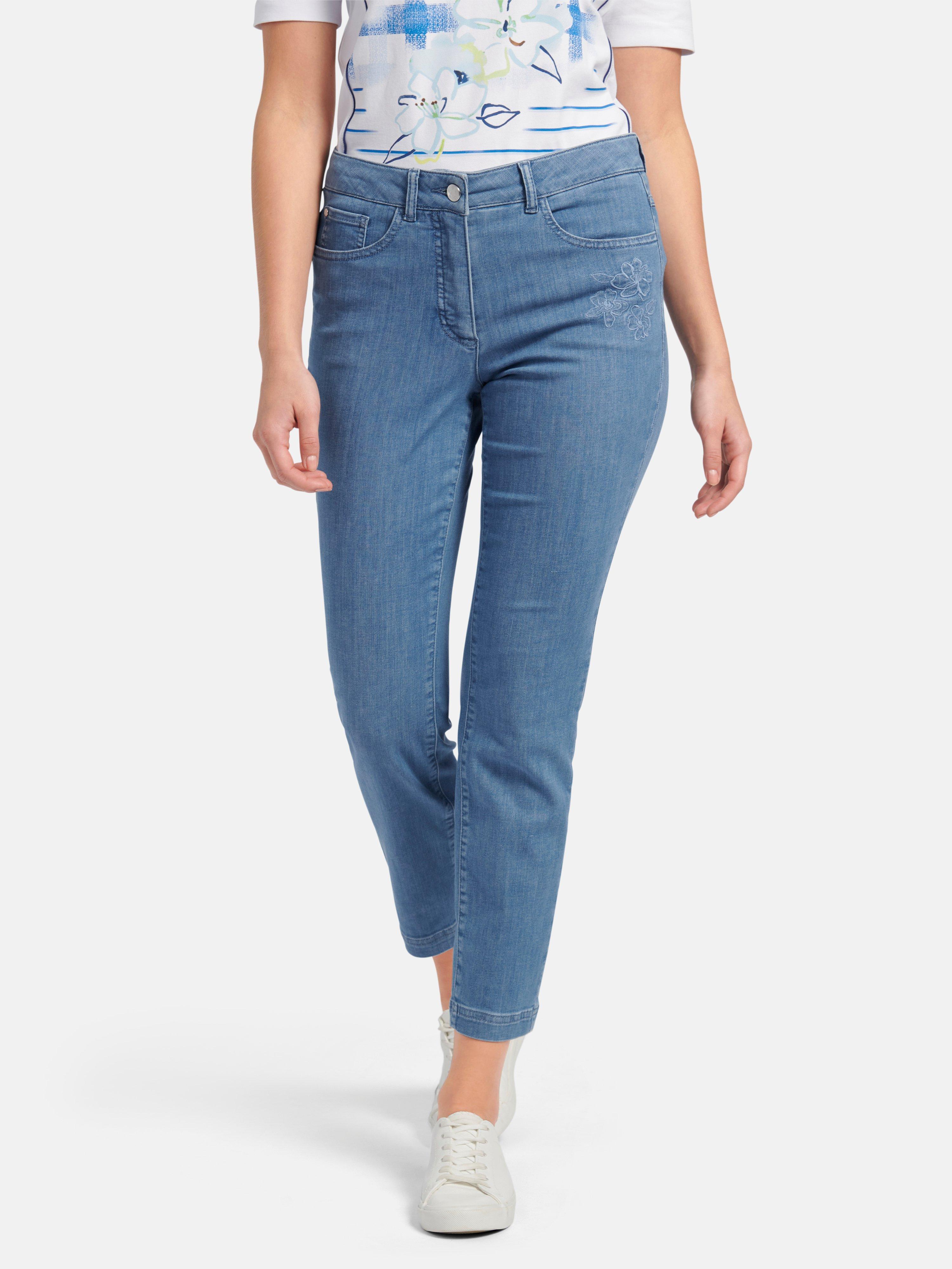Basler - Ankle-length jeans design Julienne - bleached denim