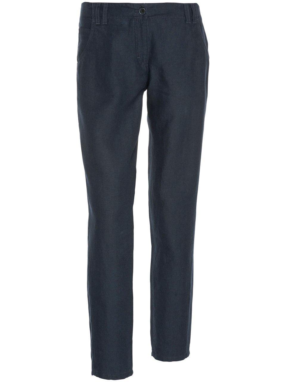 Modern Fit-broek model Melo 100% linnen Van Brax Feel Good blauw