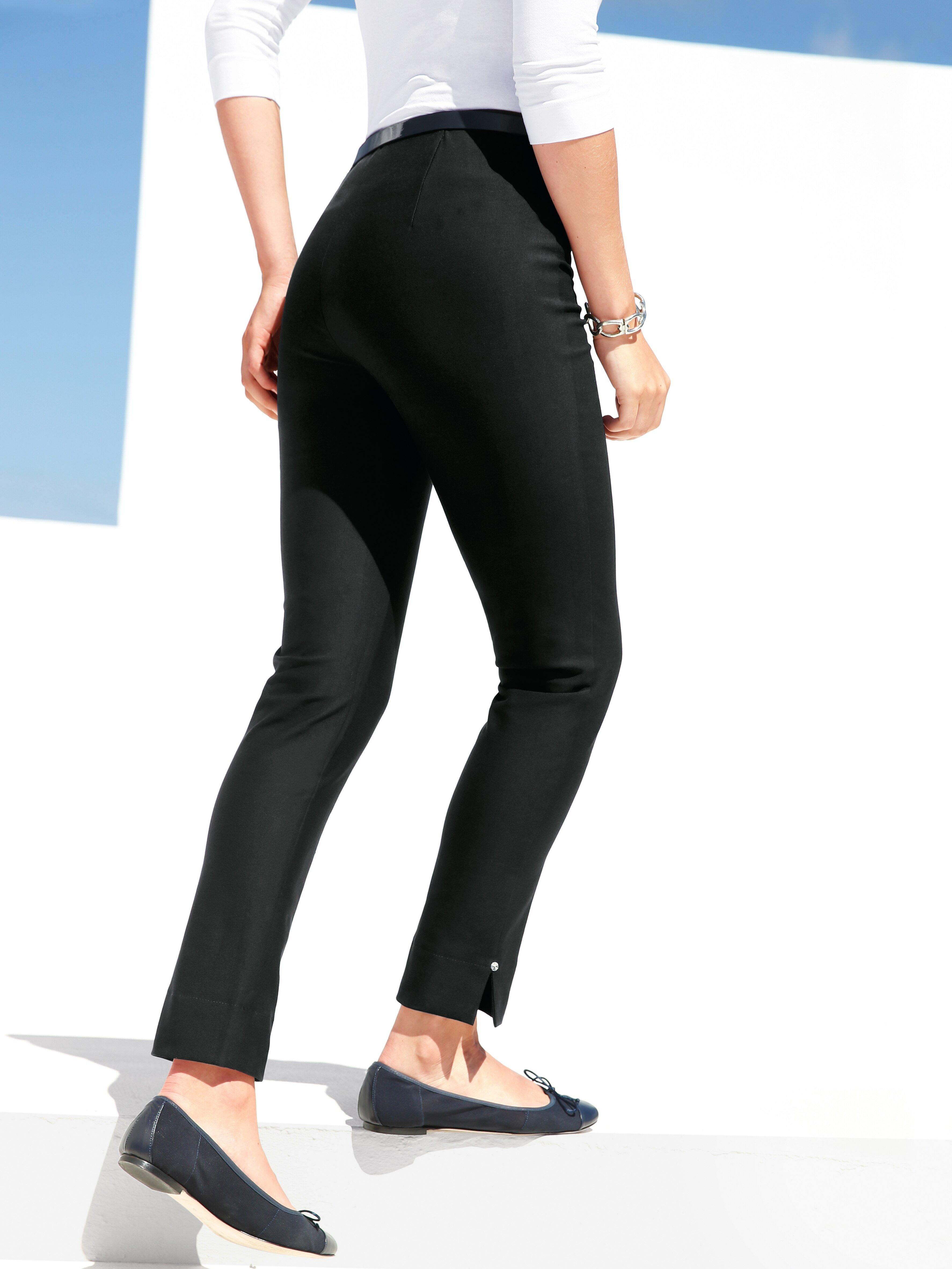 Peter Hahn Kn chellange Schlupf Hose Mit Schmaler Silhouette Schwarz