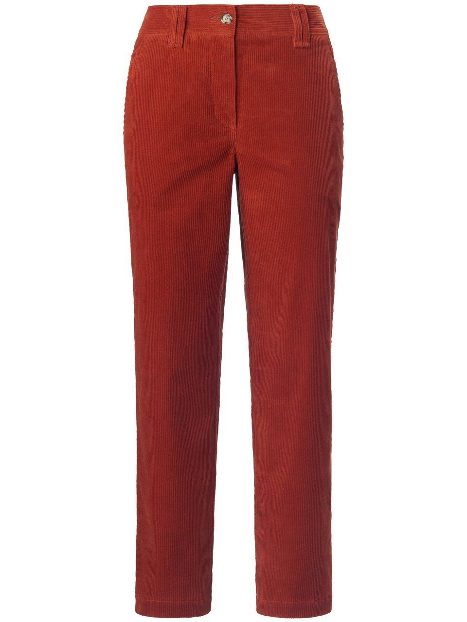 7/8-broek in recht model wijde pijpen Van DAY.LIKE oranje