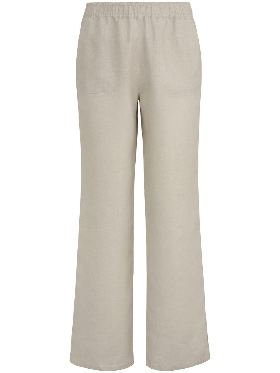 Comfortbroek pasvorm Cornelia 100% linnen Van Peter Hahn beige