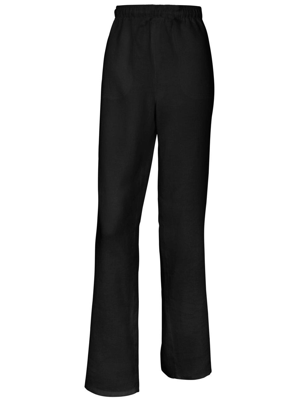 Thumbnail - Peter Hahn - Schlupf-Hose aus 100% Leinen, schwarz, Gr. 40 / M - Leinen