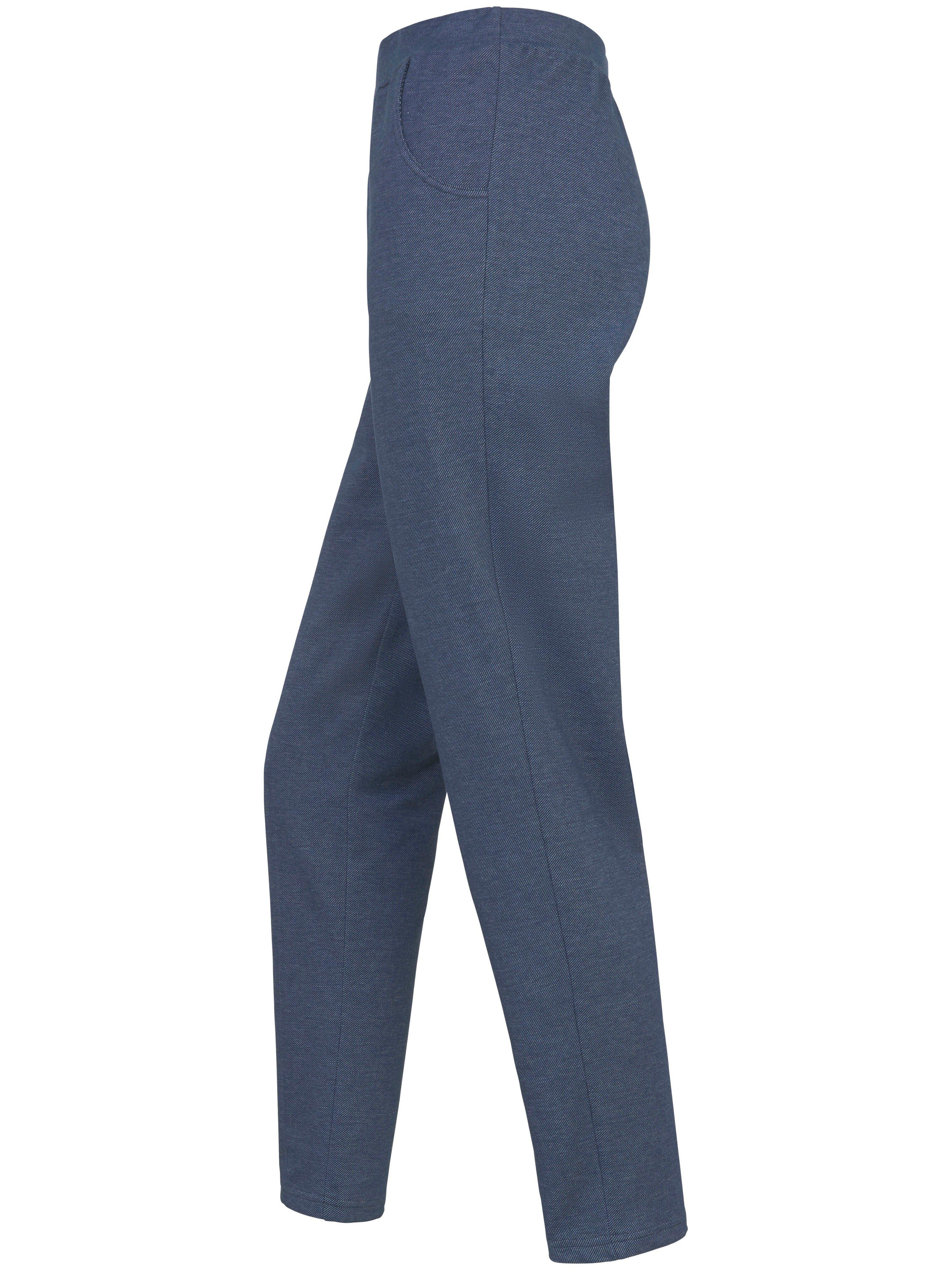 Thumbnail - Leggings Rie in Denim-Optik Green Cotton denim