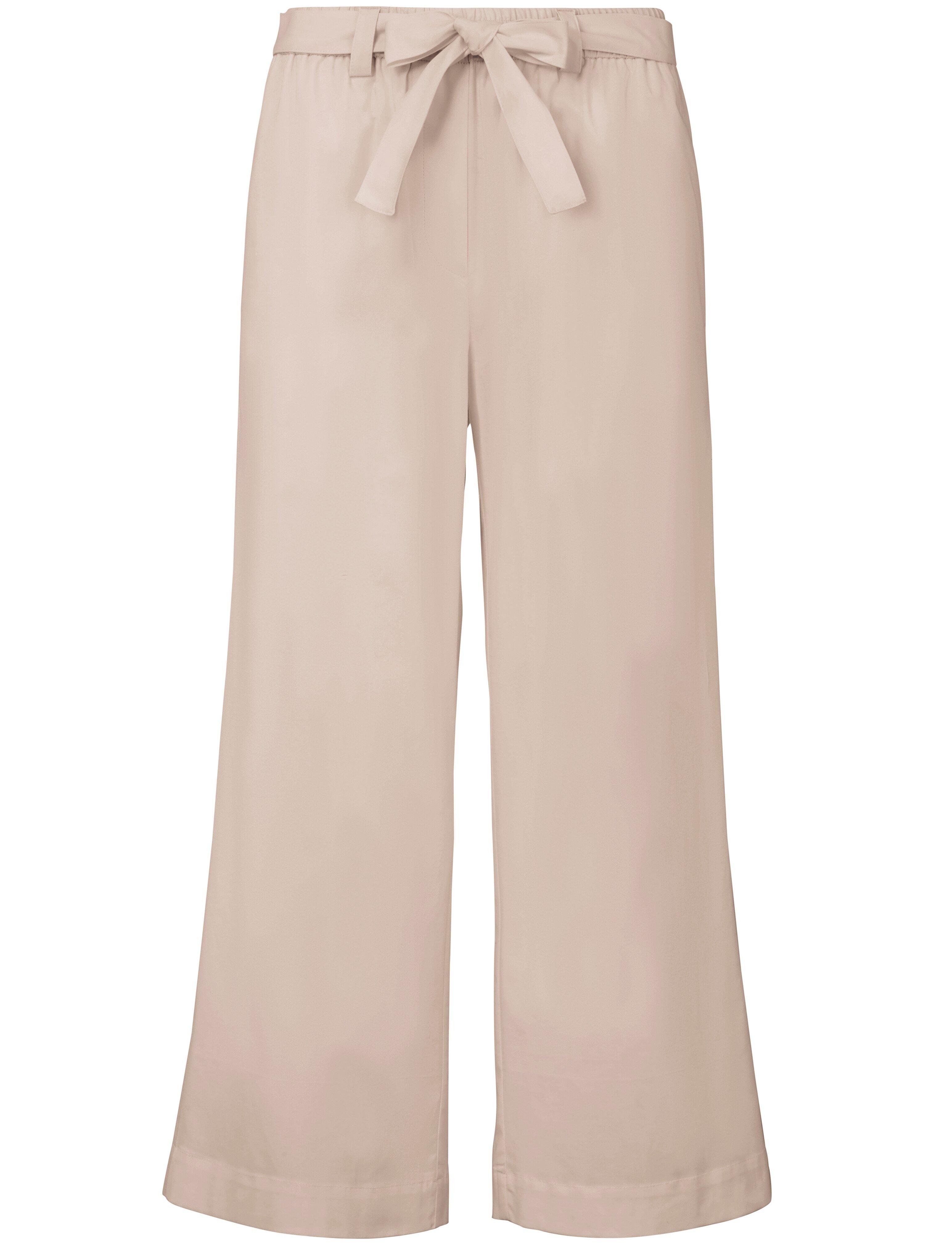 7/8-broek pasvorm Cornelia wijde pijpen Van MYBC beige