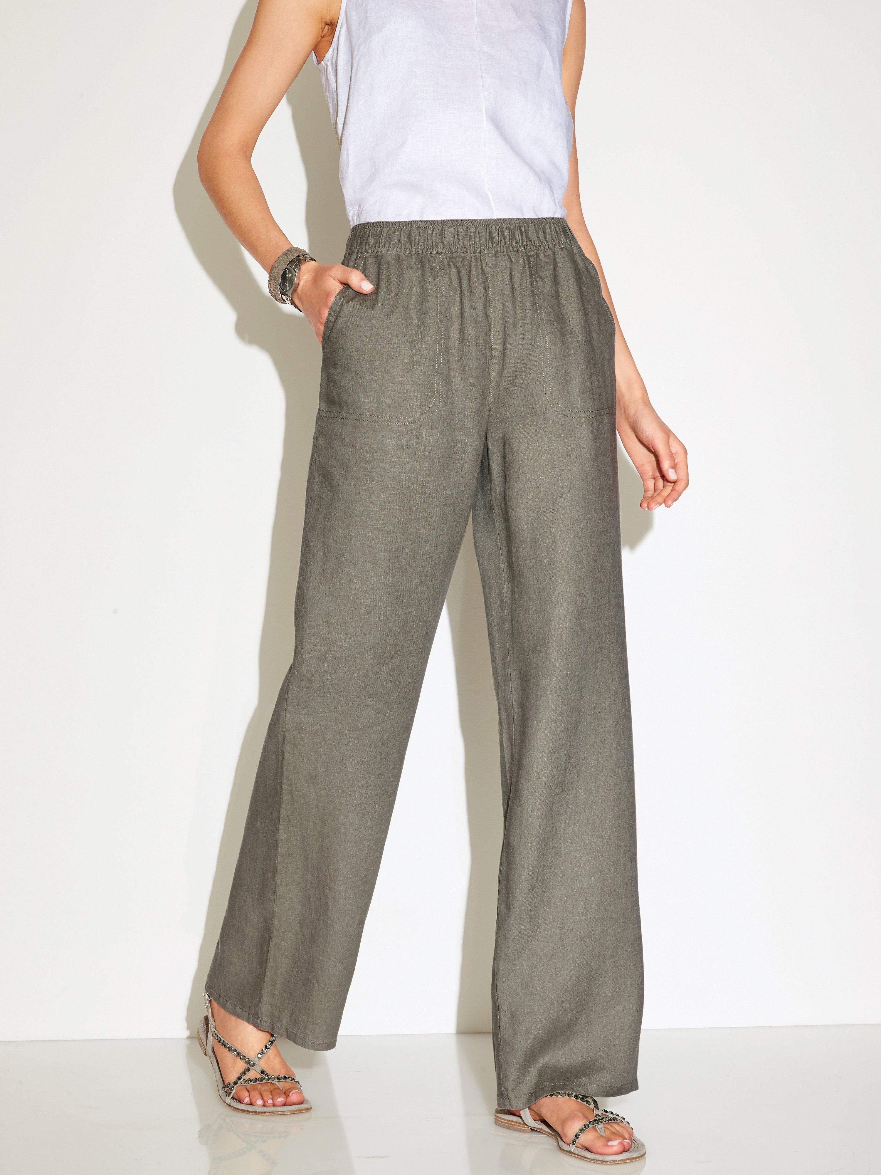 Peter Hahn - Schlupf-Hose aus 100% Leinen