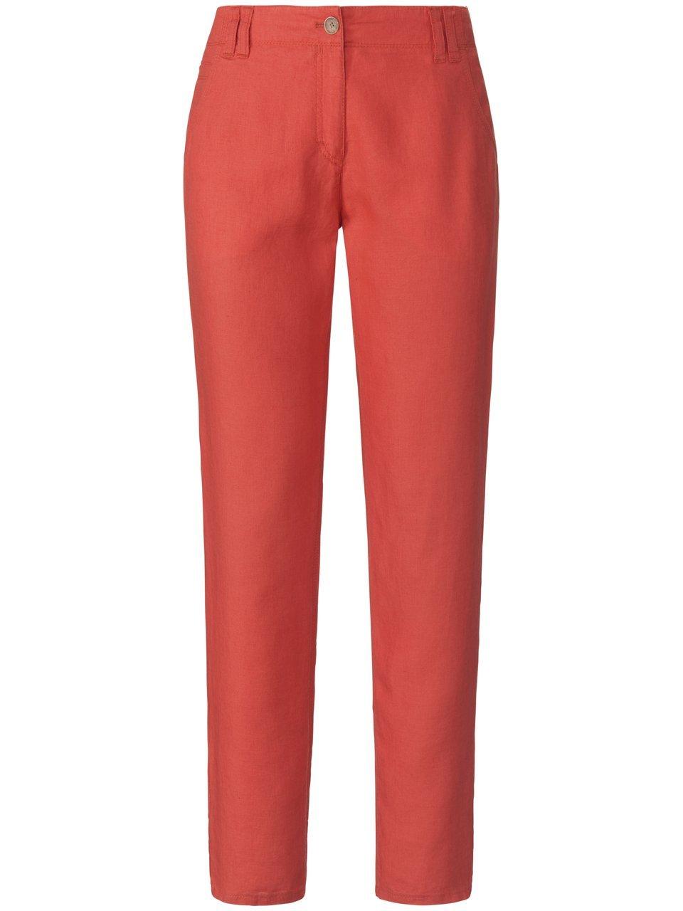 Modern Fit-broek model Melo 100% linnen Van Brax Feel Good rood