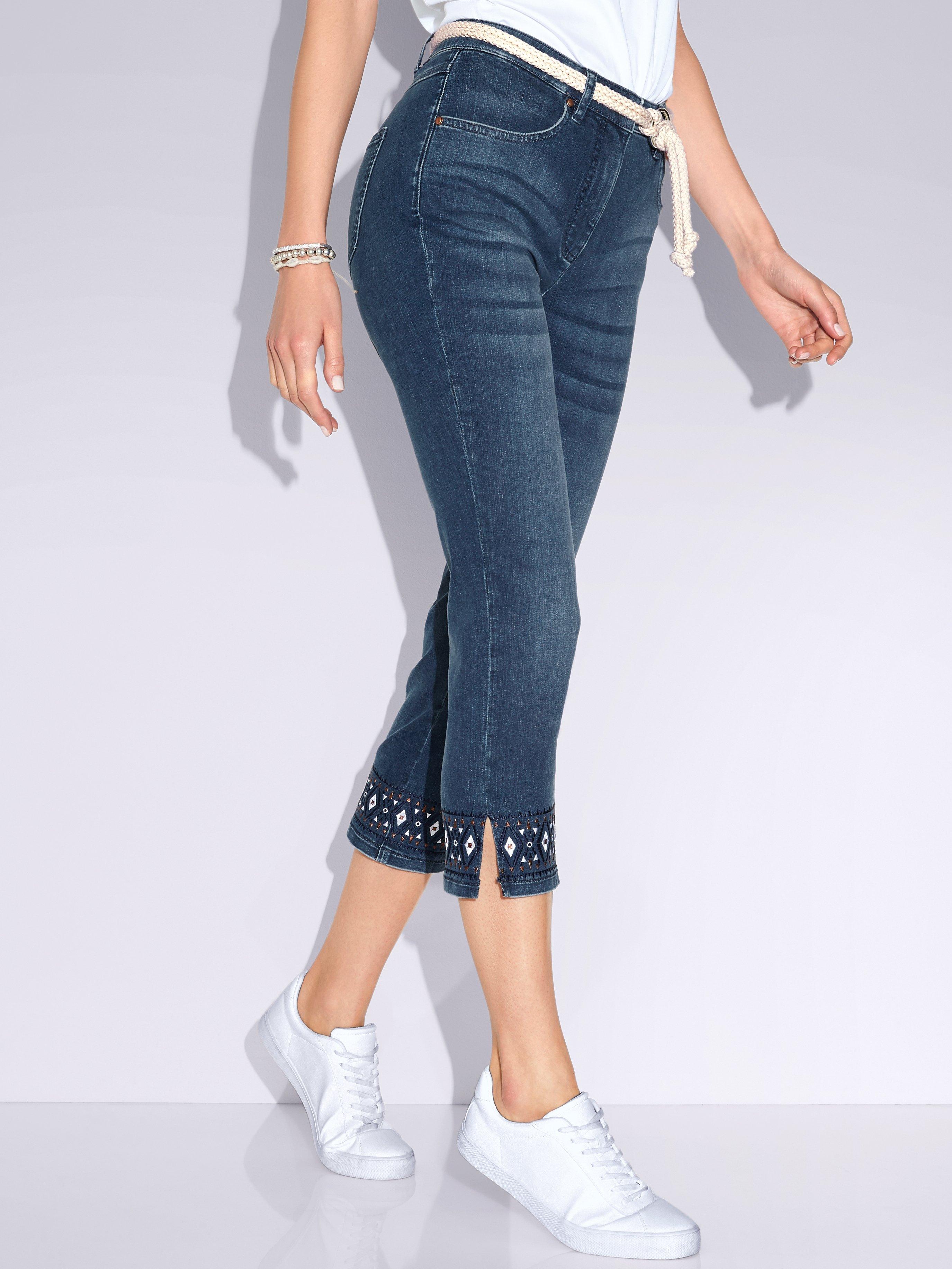 Peter Hahn 7 8 Length Jeans Sylvia Fit Blue Denim