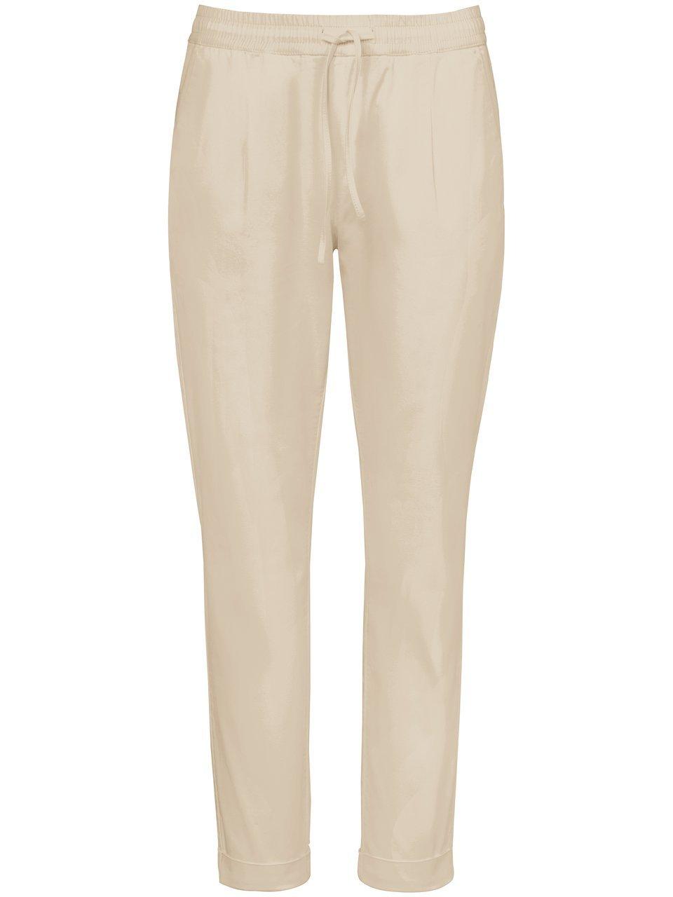 Enkellange comfortbroek pasvorm Cornelia Van Peter Hahn beige