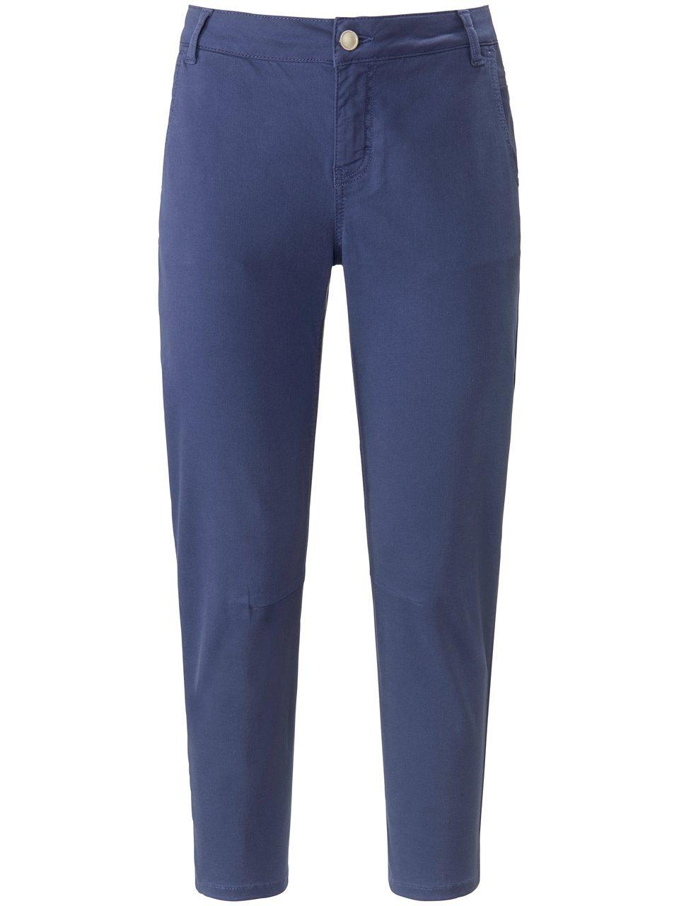 7/8-broek pasvorm Sylvia verstevigde band Van Peter Hahn blauw