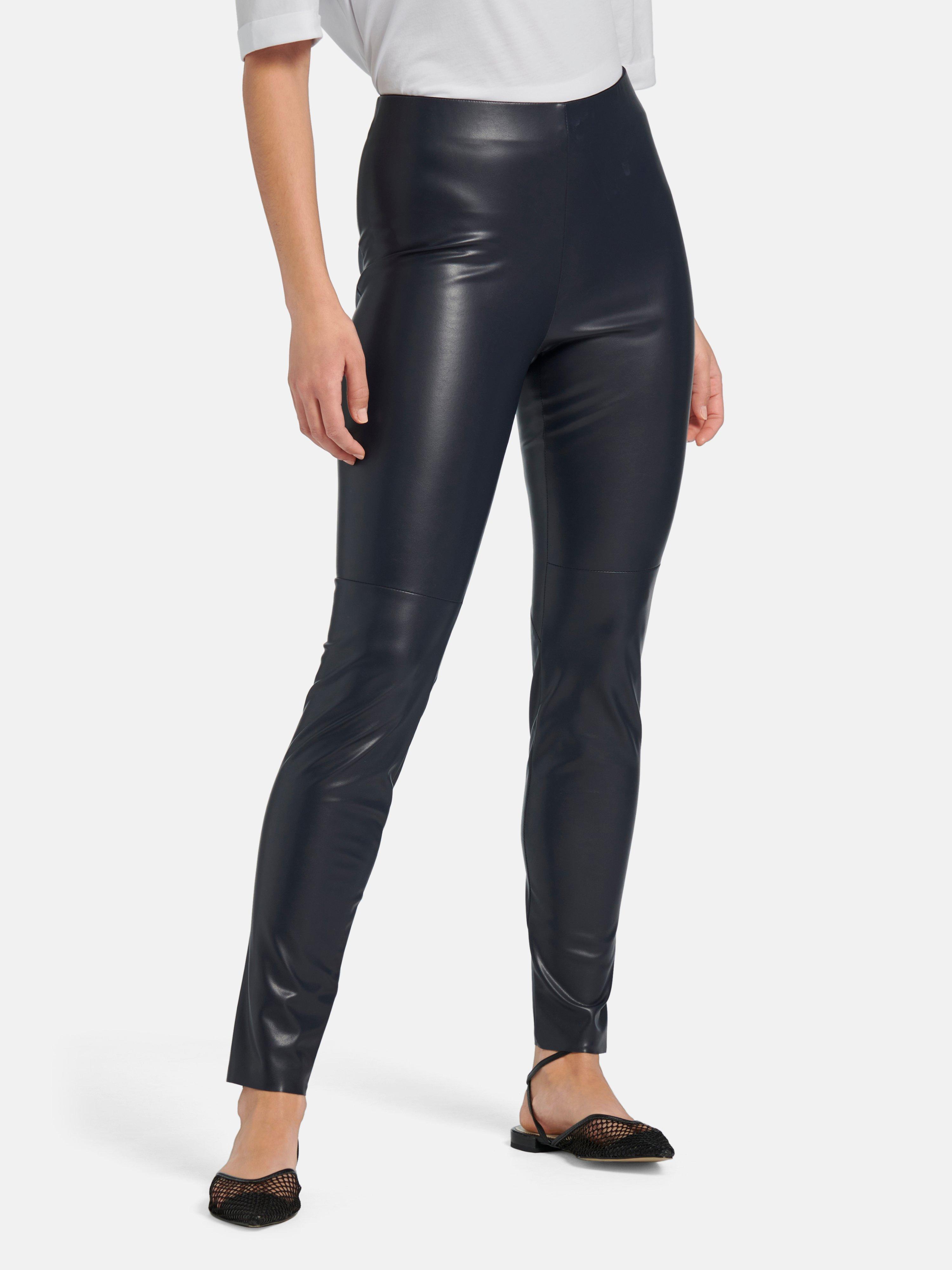Riani - Imitatieleren broek - donkerblauw