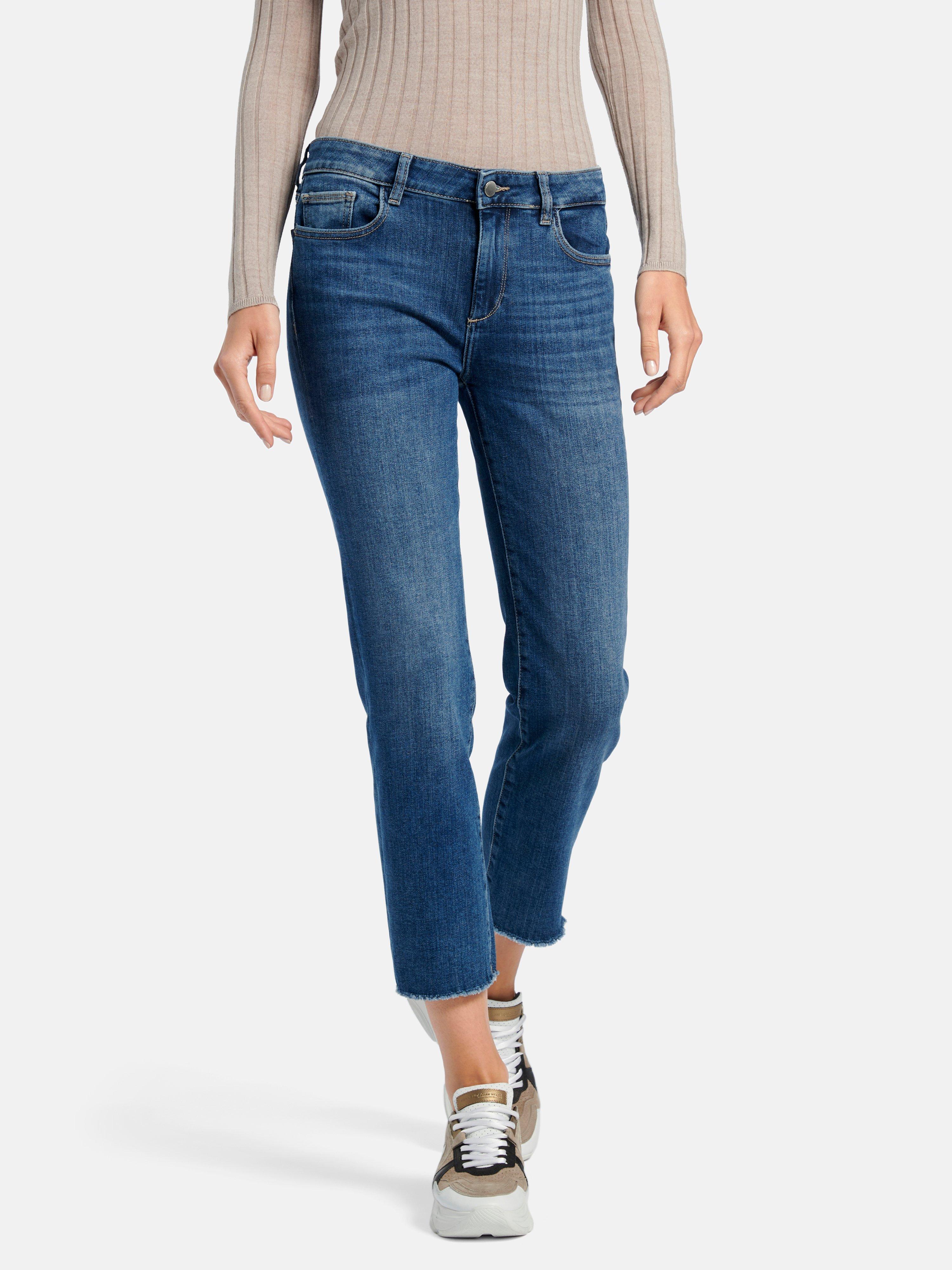 DL1961 - 7/8-jeans Straight Rise - Blue denim