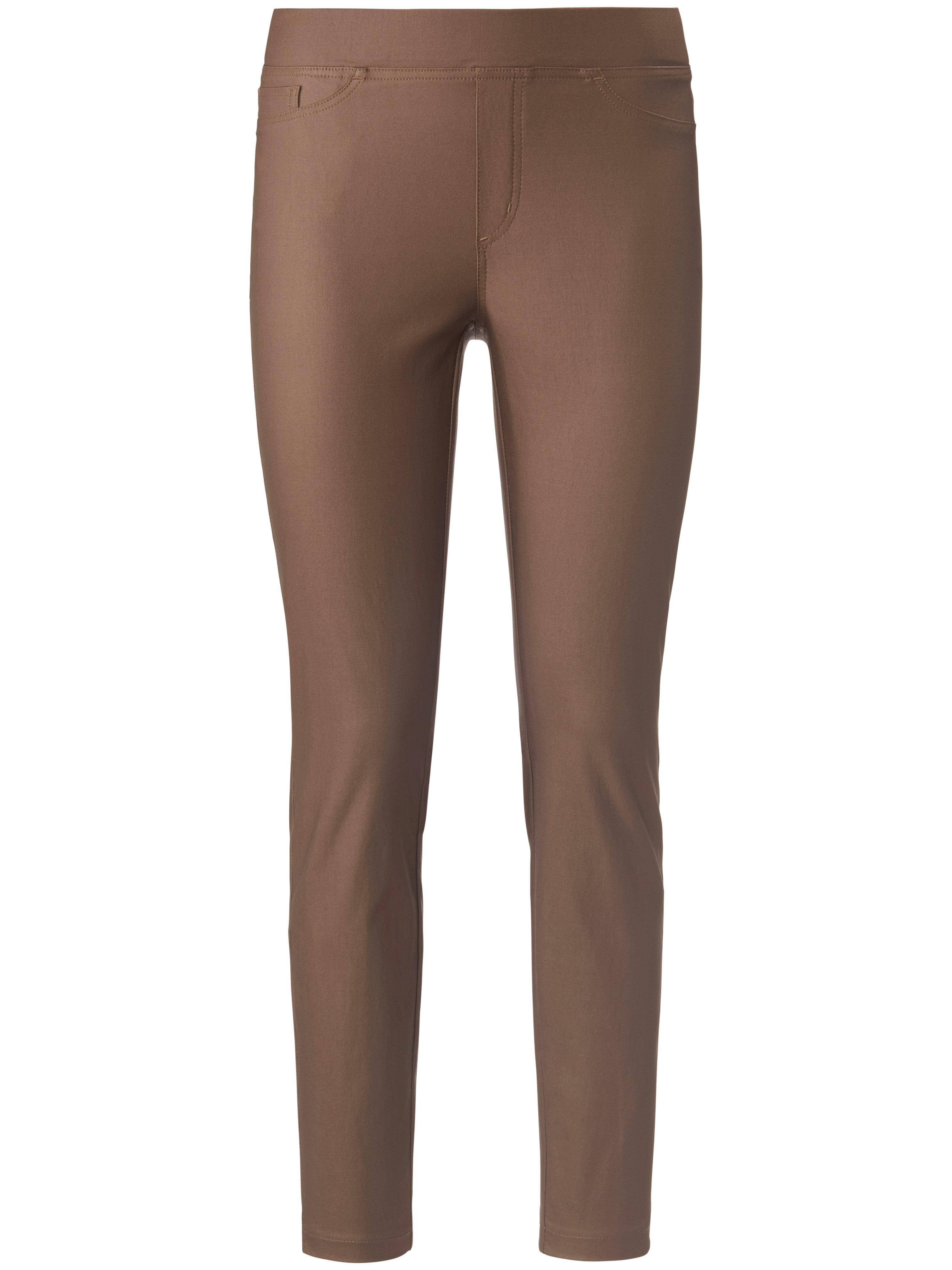 Enkellange broek pasvorm Sylvia zonder sluiting Van Peter Hahn beige