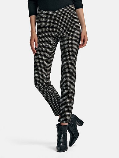 Peter Hahn - Ankle length slip-on trousers with slim thigh