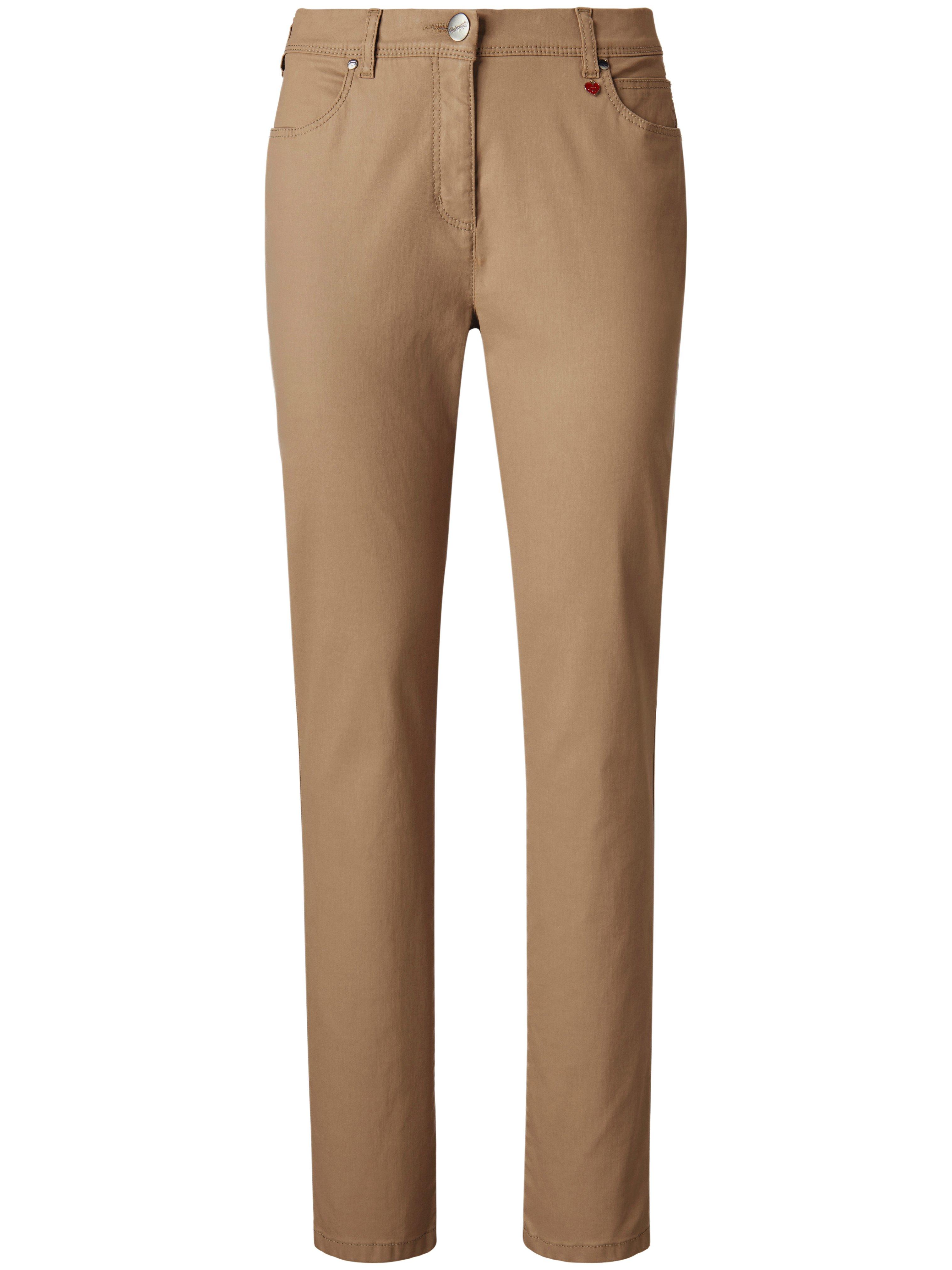 Broek superzachte katoen-stretch Van Relaxed by Toni beige