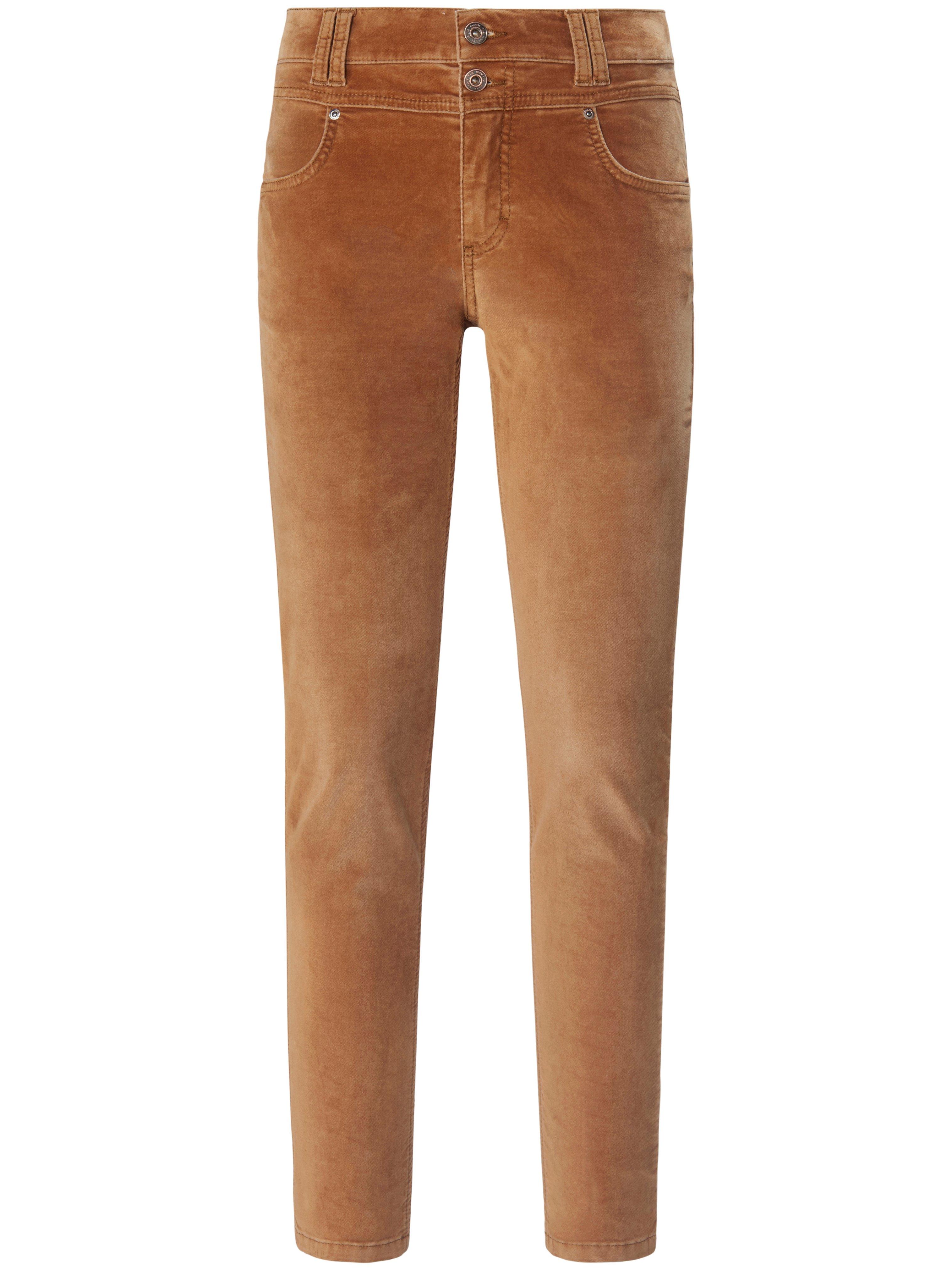 Fluwelen broek in skinny-model Van ANGELS bruin