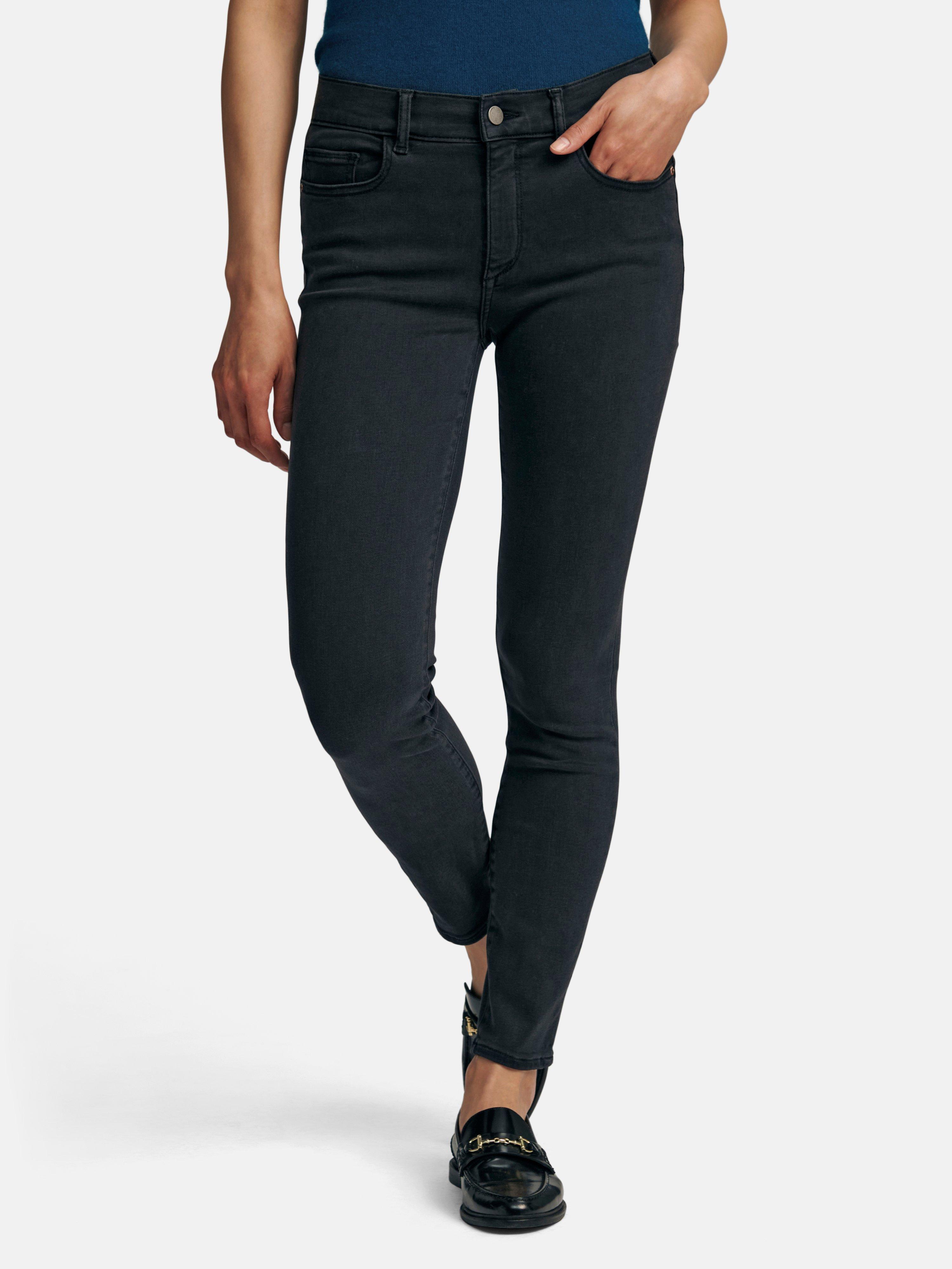 DL1961 - 7/8-length jeans design Florence - dark grey denim