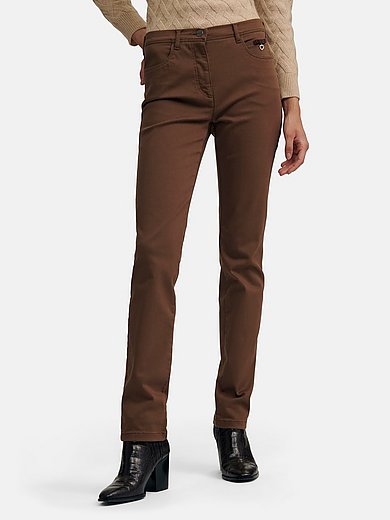 Relaxed by Toni - 5-pocket trousers with elasticated waistband