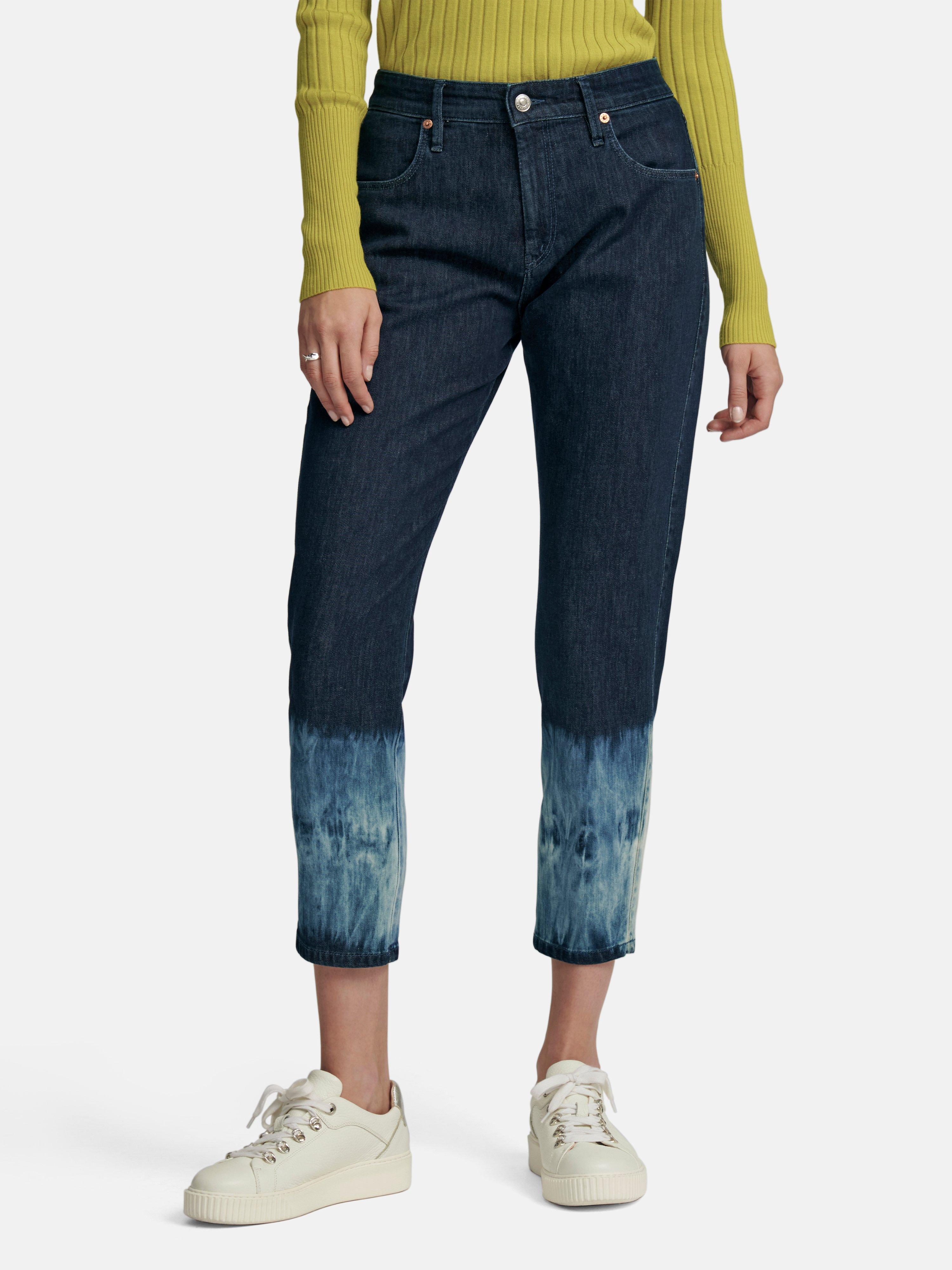 MAC DAYDREAM - Knöchellange Jeans Modell Lounge - Dark blue denim