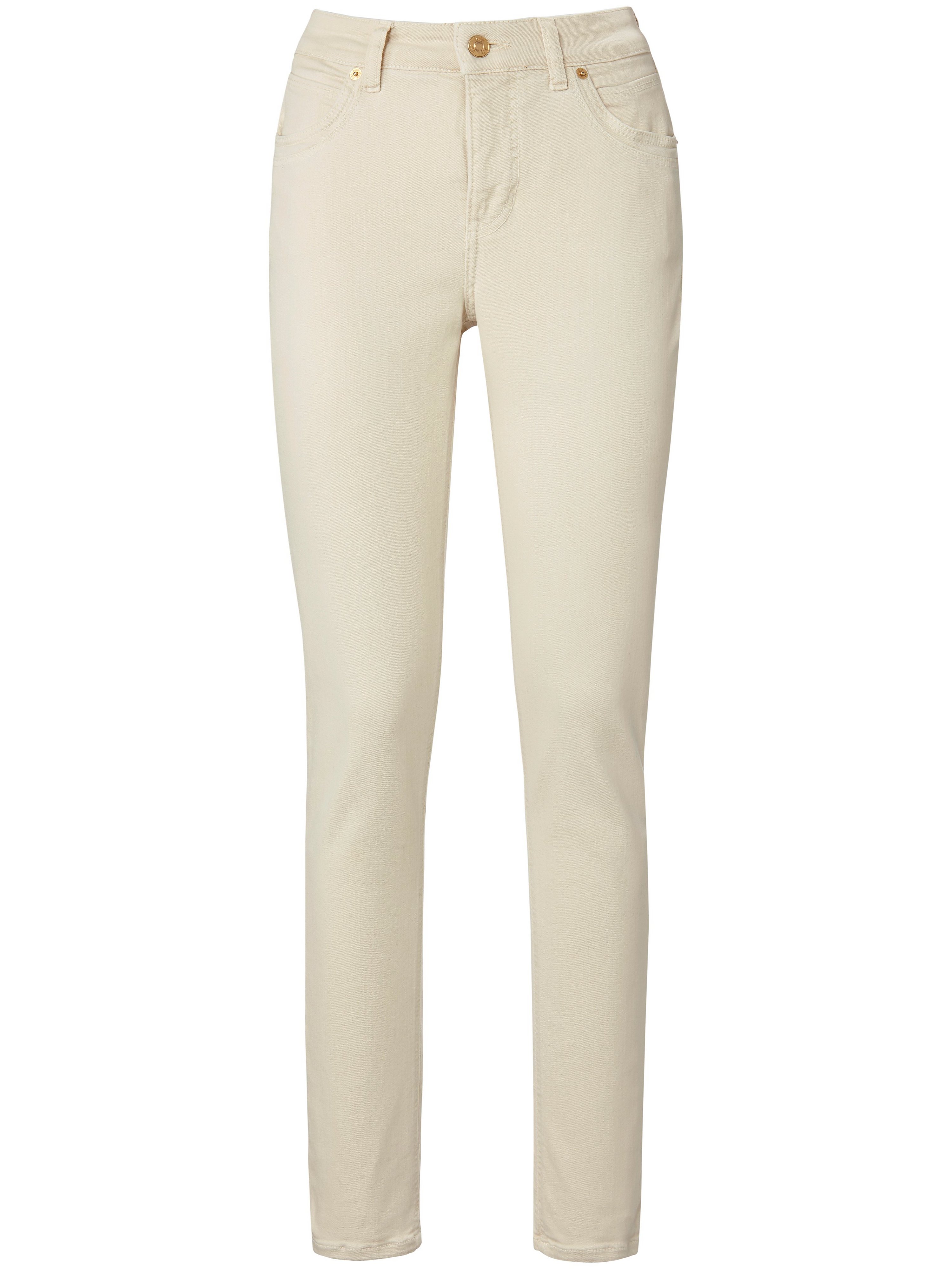 Feminine Fit-jeans model Mel Van Mac beige