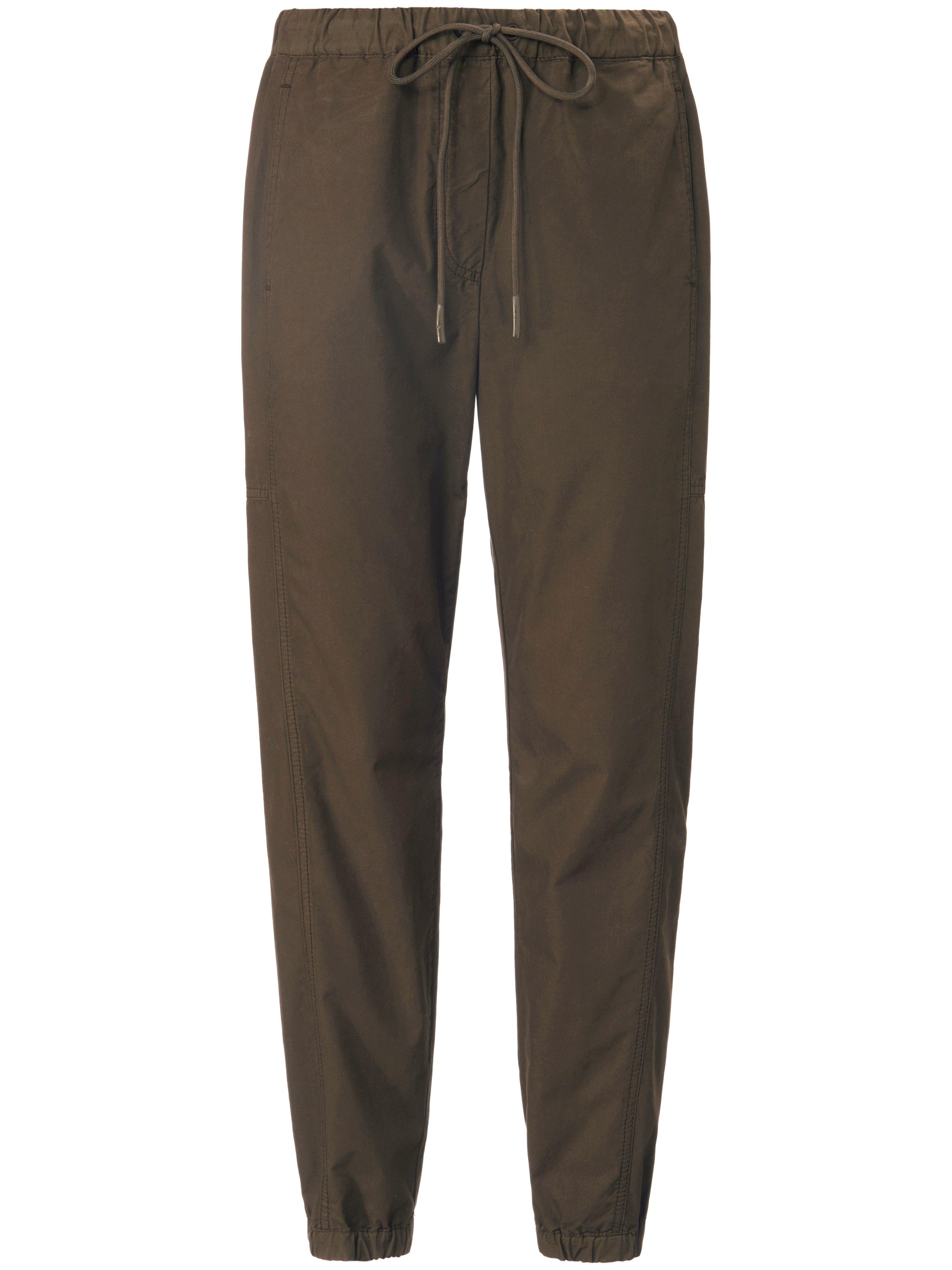 Broek in jogg-pant-stijl 100% katoen Van DAY.LIKE groen