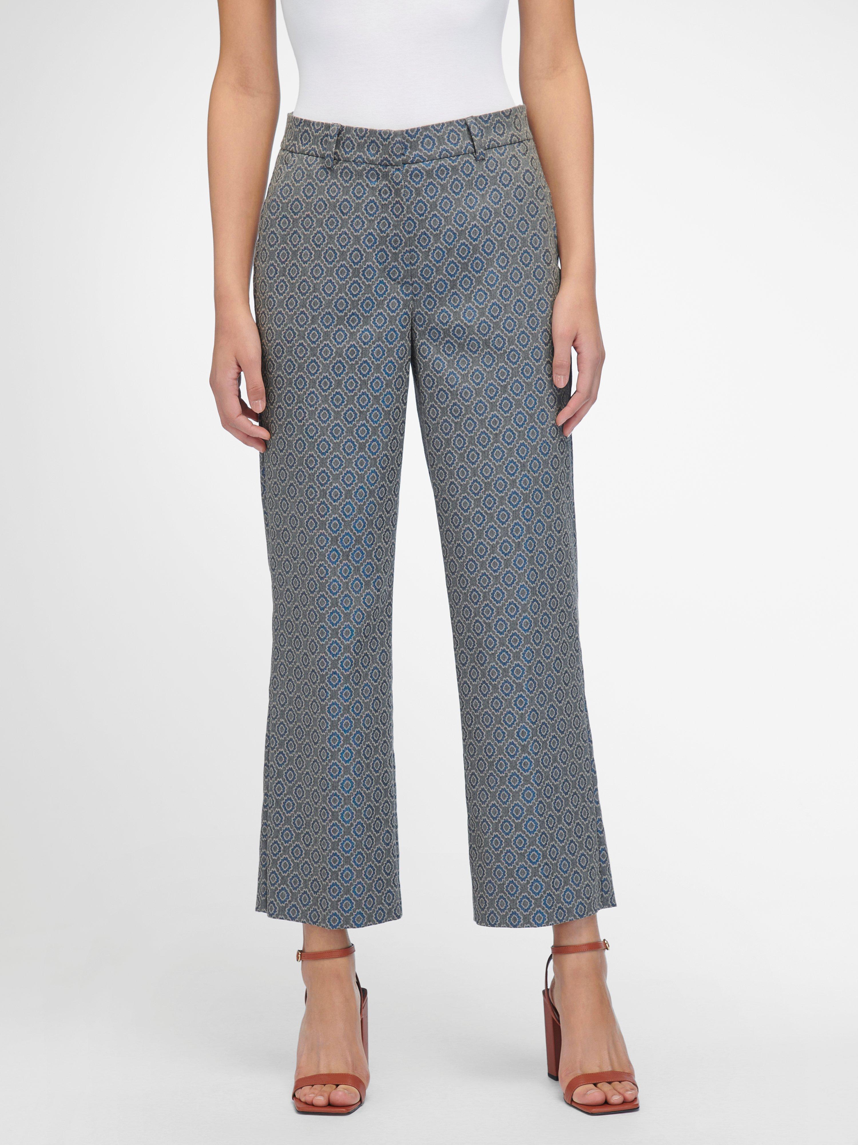 portray berlin - Enkellange broek van jacquardweefsel