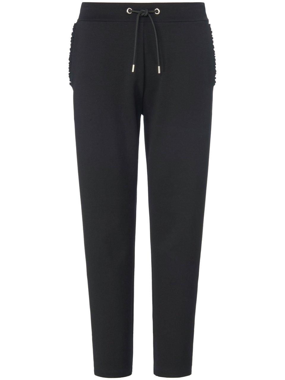 Broek in jogg-pant-stijl bindstrik Van Emilia Lay zwart