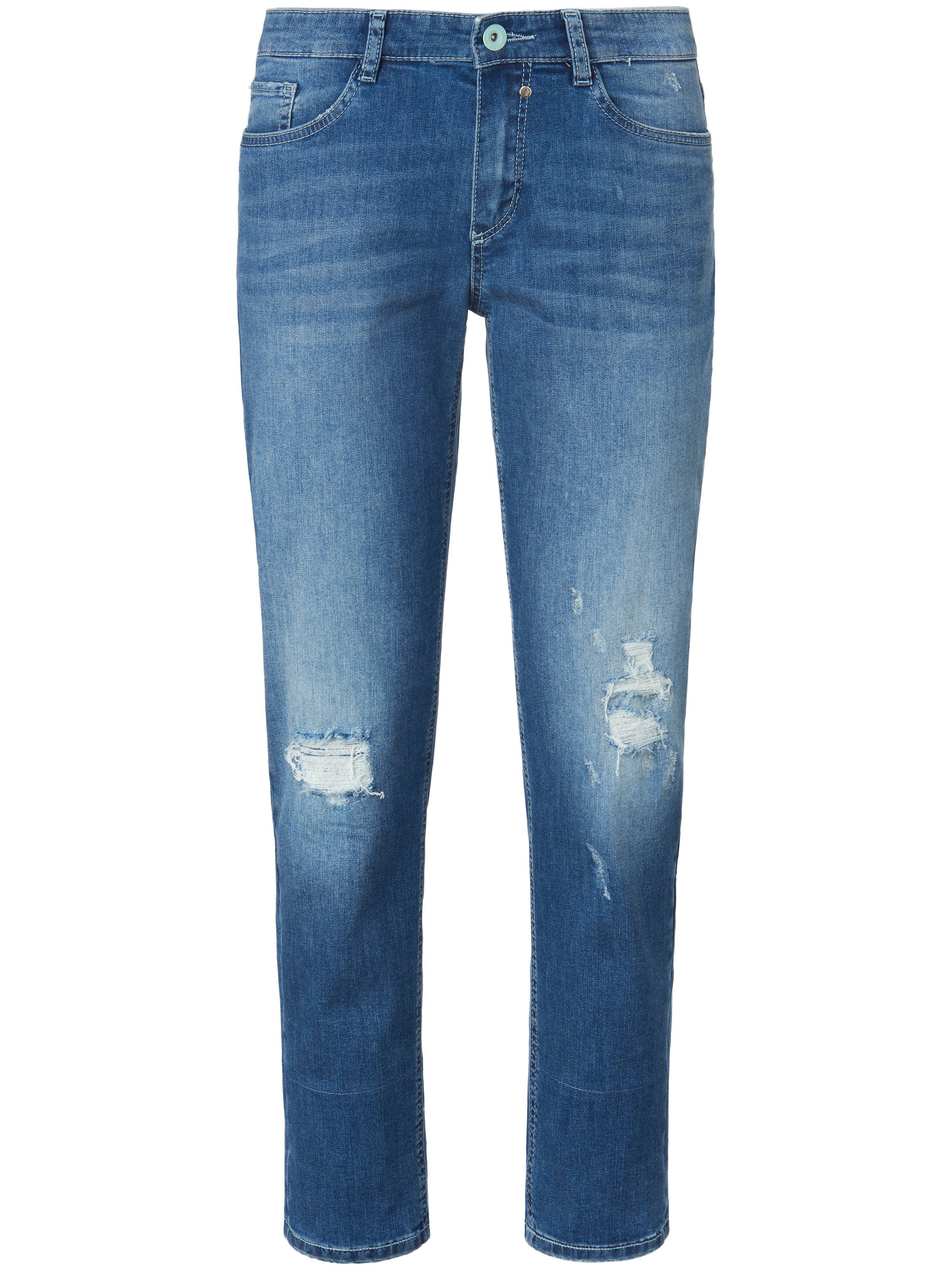 Enkellange loose fit jeans model Grace Van Glücksmoment denim