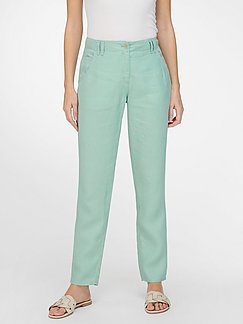 Le bermuda à plis marqués vert Peter Hahn Femme Vêtements Pantalons & Jeans Pantalons Pantalons stretch 