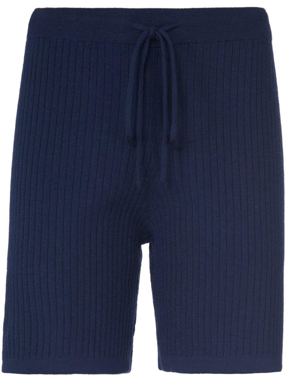 Gebreide short elastische band Van PETER HAHN PURE EDITION blauw