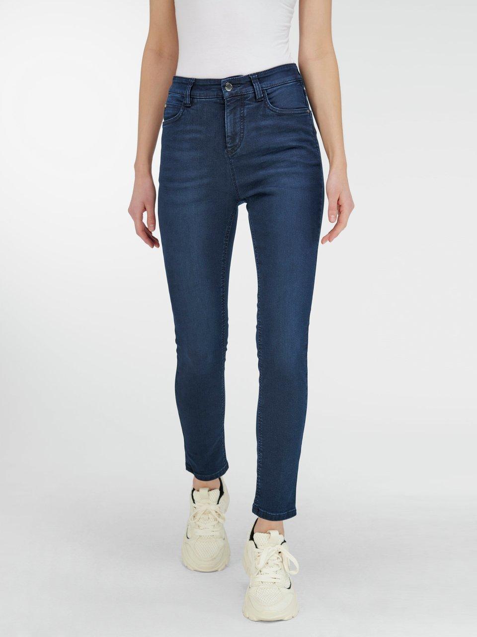 Broom Nu bevægelse Wonderjeans - 'High Waist'-jeans i højtaljet 'Skinny'-snit - Dark blue denim