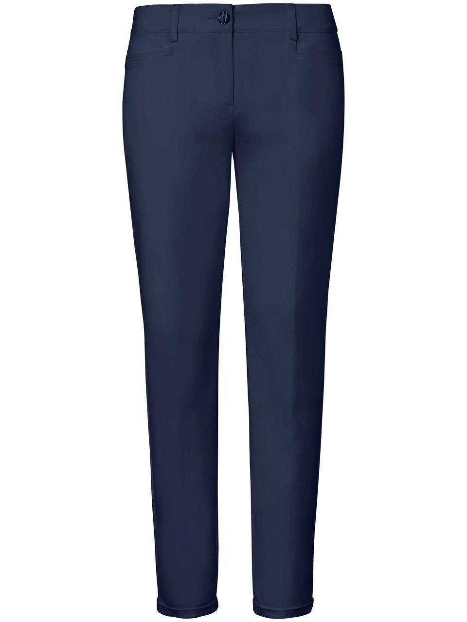 Enkellange broek persplooien Van Fadenmeister Berlin blauw