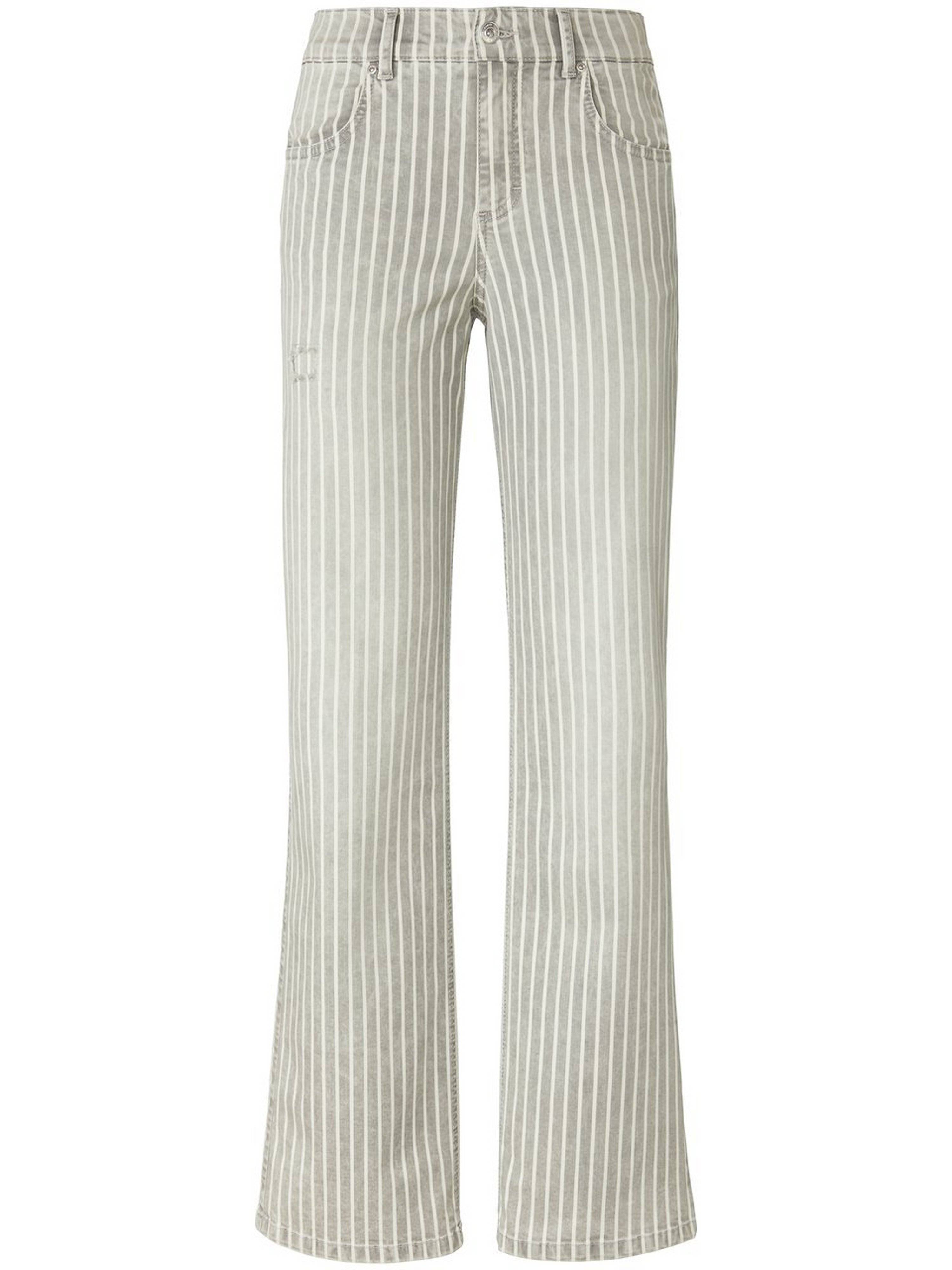 Wide Leg-jeans streepmotief Van ANGELS grijs