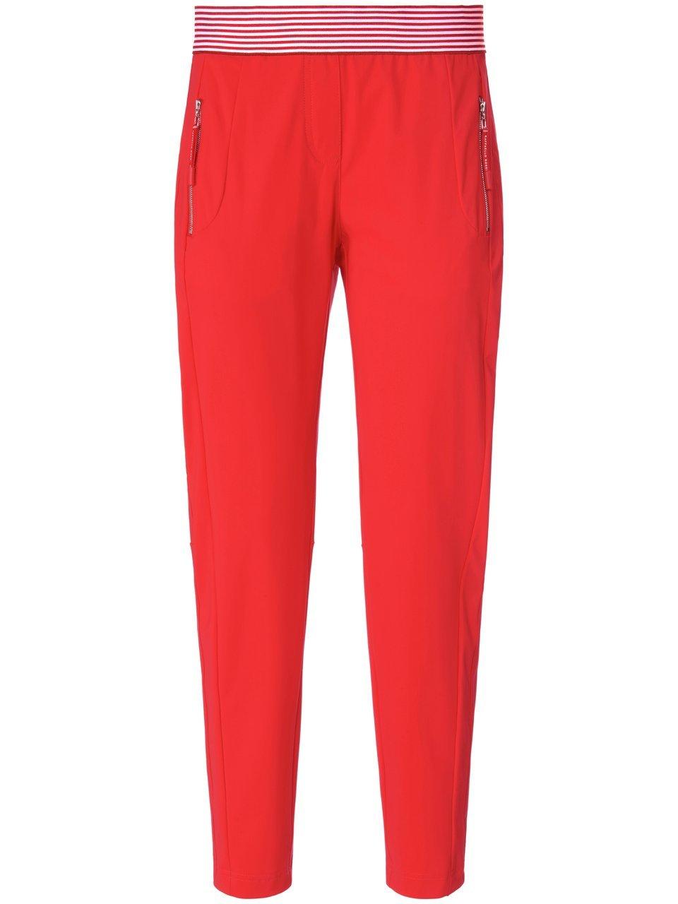 Enkellange broek zonder sluiting Van Raffaello Rossi rood