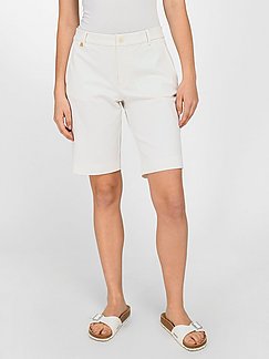 Damen Bekleidung Kurze Hosen Knielange Shorts und lange Shorts Peter Hahn Synthetik Bermudas passform barbara in Weiß 