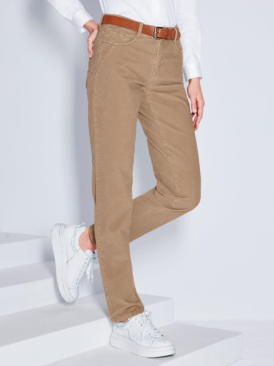 Feminine Fit-broek model Carola Van Brax Feel Good beige