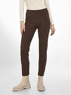 Peter Hahn Femme Vêtements Pantalons & Jeans Pantalons Pantalons en cuir Le pantalon cuir marron 