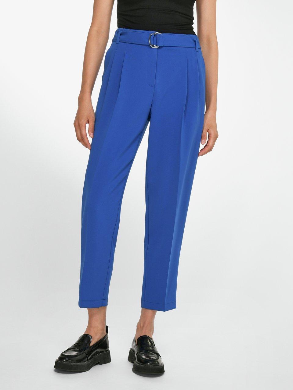 BOSS - Enkellange broek met bandplooien