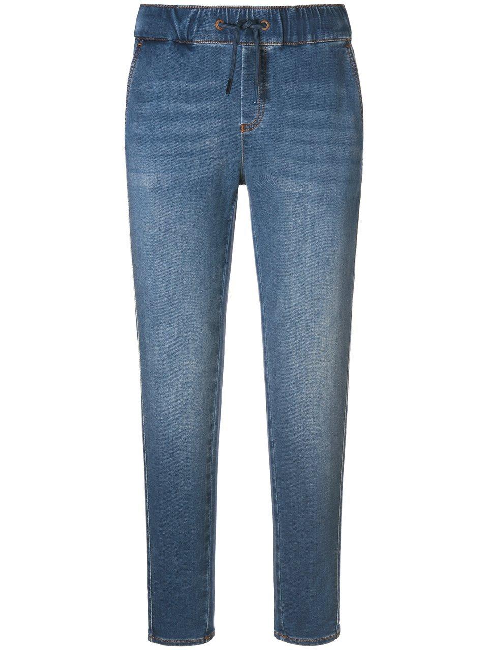 Enkellange jeans in jogg-pant-stijl pasvorm Sylvia Van Peter Hahn denim