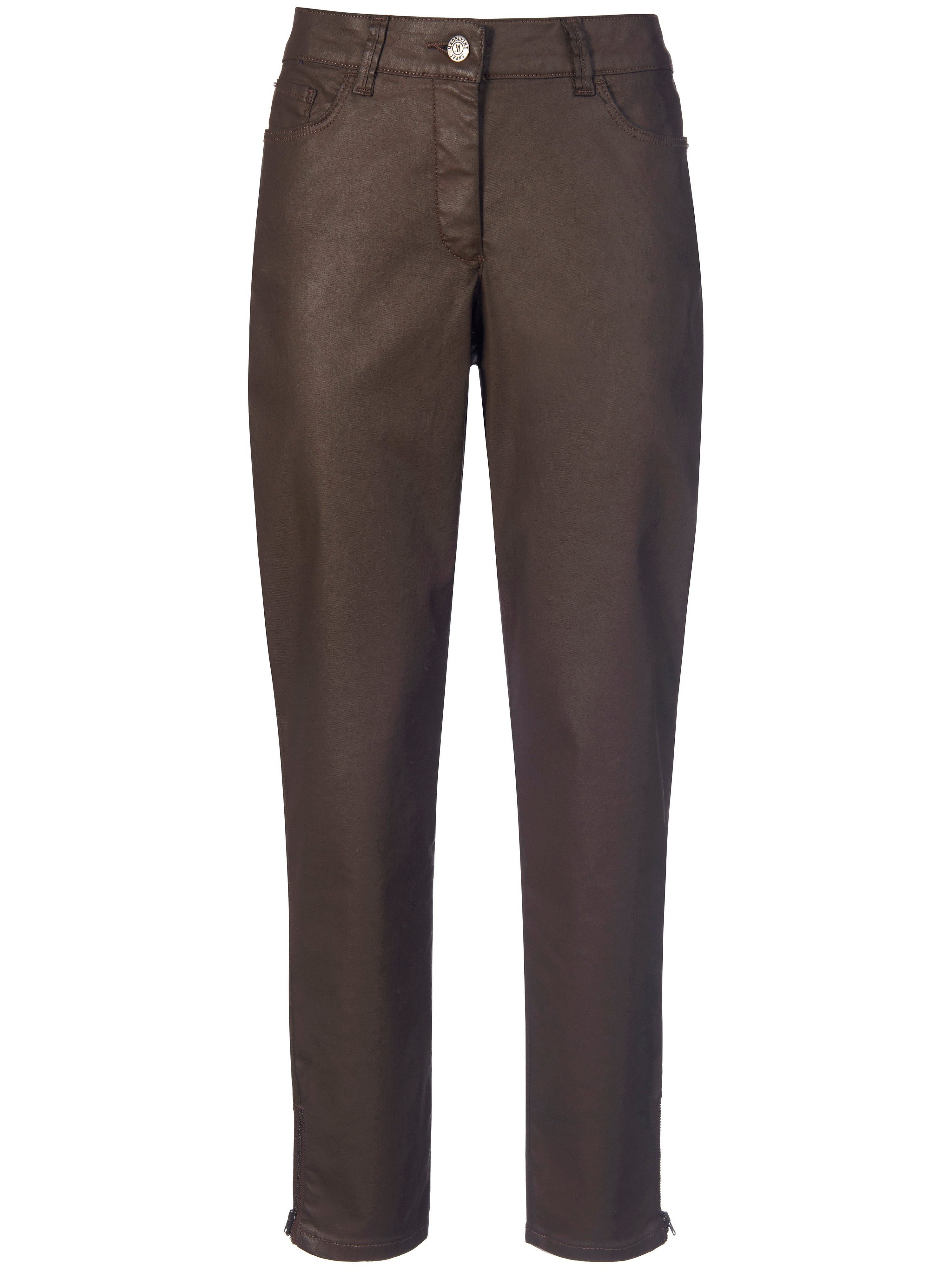 Le pantalon coton stretch  Peter Hahn marron taille 48