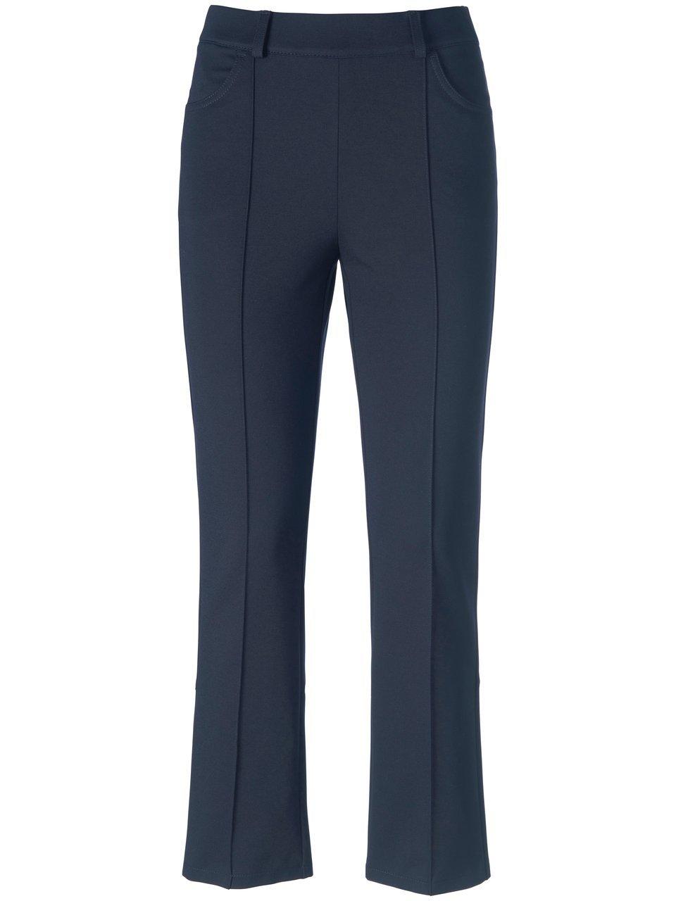 Comfortabele jersey broek pasvorm Sylvia Van Peter Hahn blauw