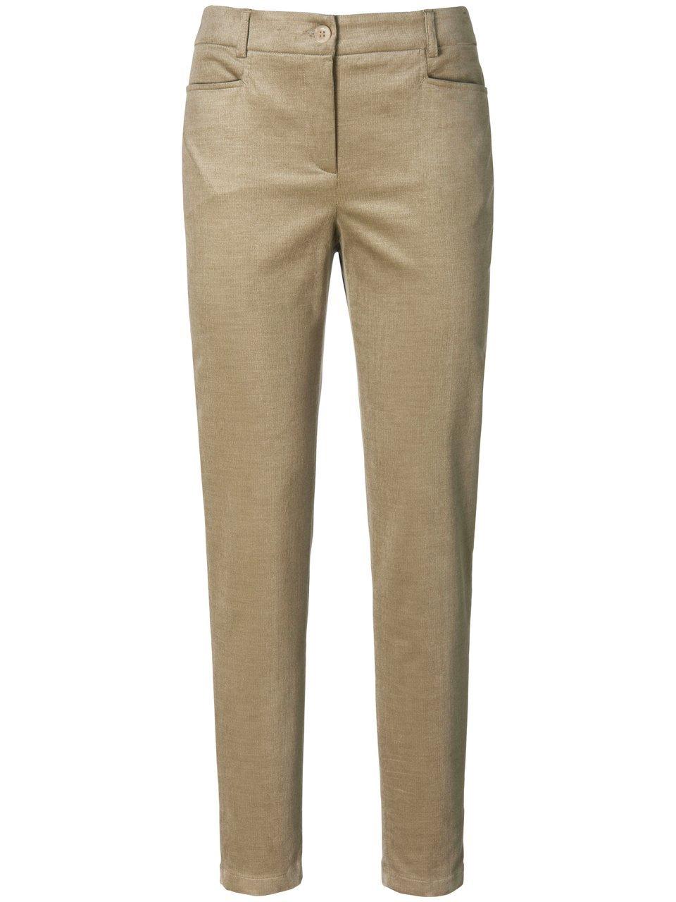 Slim Fit-fijncordbroek pasvorm Sylvia Van Peter Hahn beige