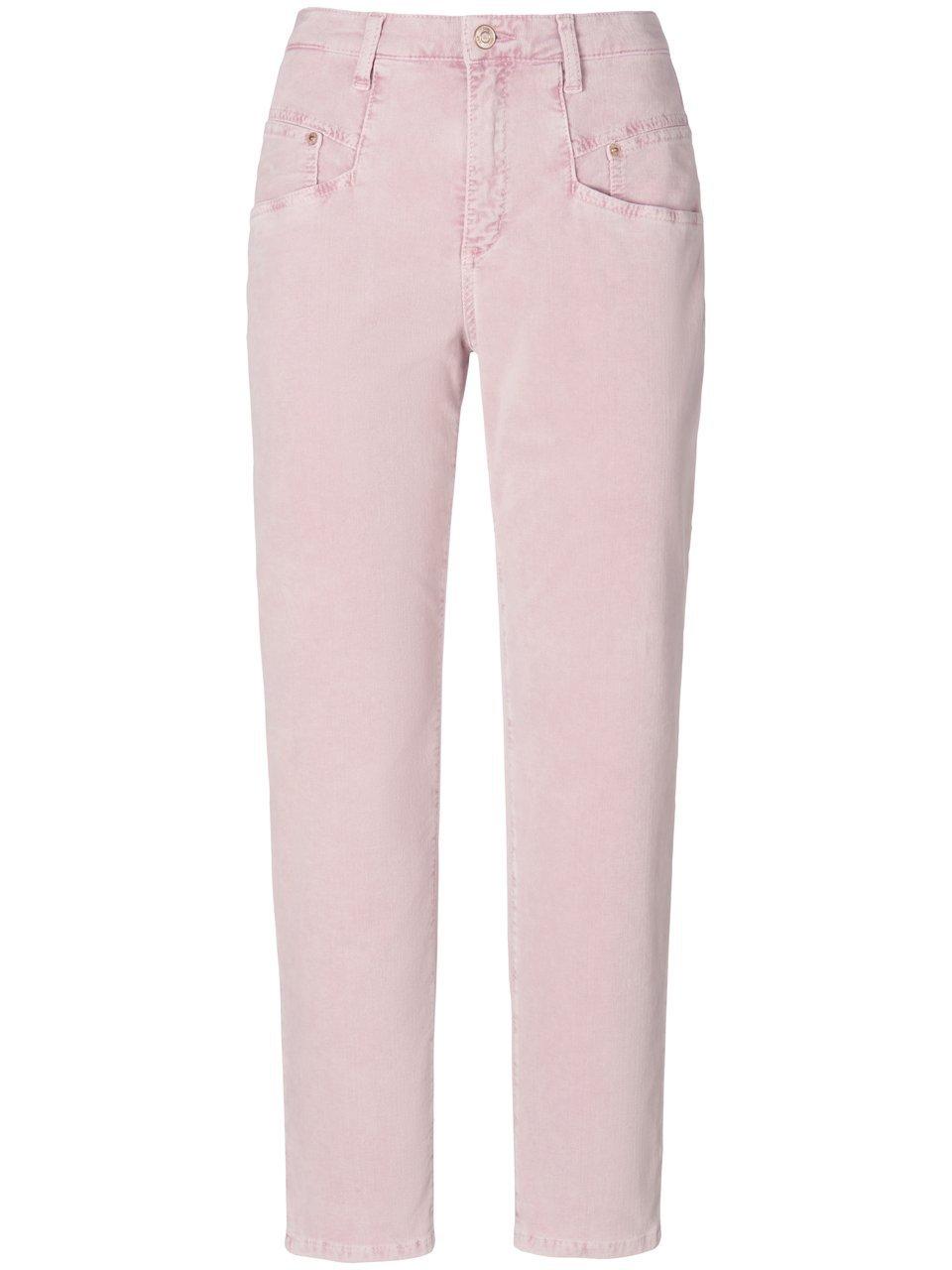 Enkellange Feminine Fit cordbroek model Rich Carro Van Mac roze