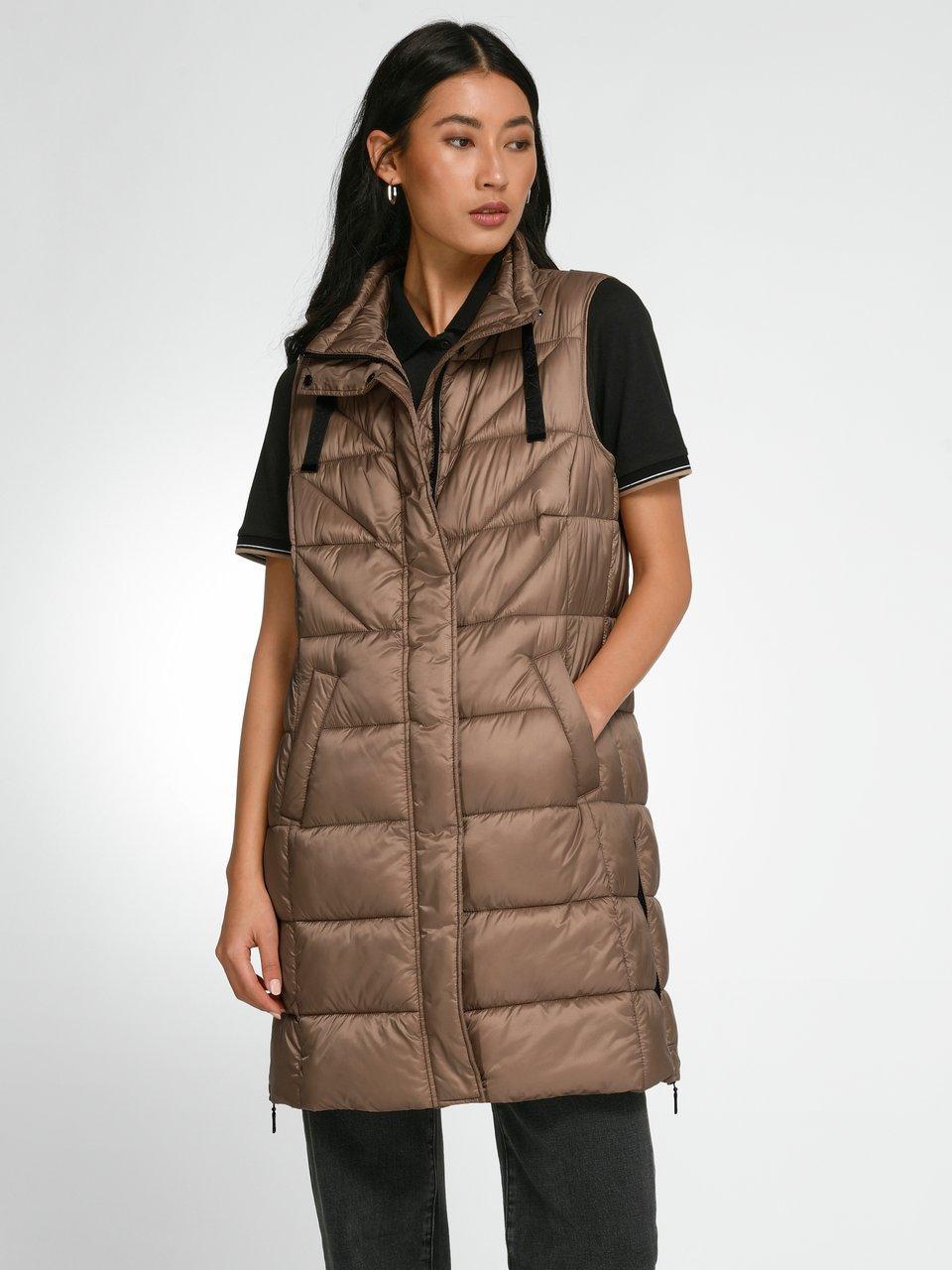 BASLER - Le gilet long matelassé col officier