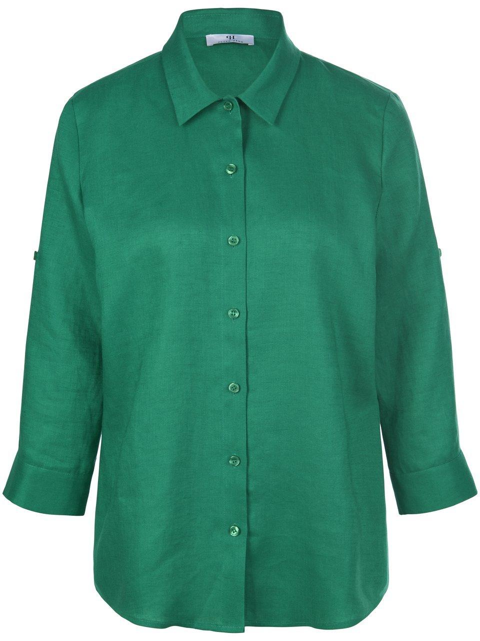 Blouse 100% linnen Van Peter Hahn groen