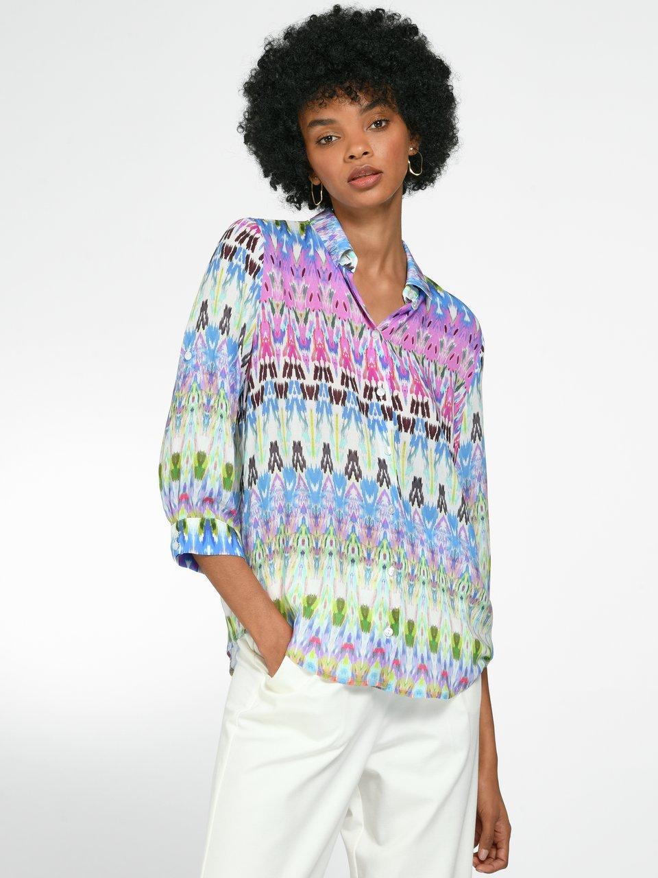 Peter Hahn Blouse met 3 4 mouwen multicolour