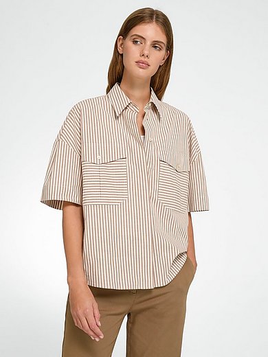 vurdere nedbryder aktivering DAY.LIKE - Skjorte med opslag på de korte ærmer - Cappuccino/greige